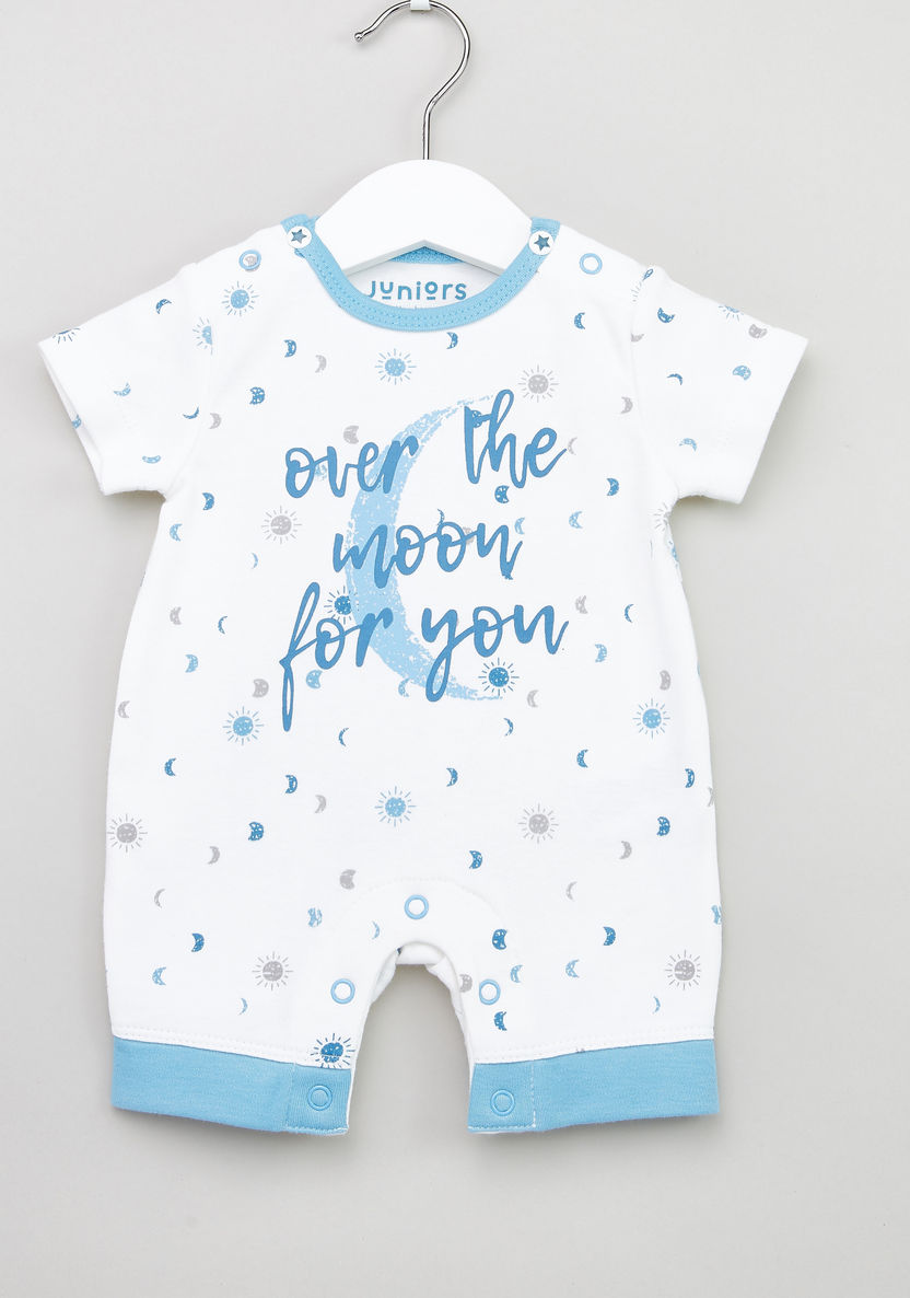 Juniors Printed Short Sleeves Romper-Rompers%2C Dungarees and Jumpsuits-image-0
