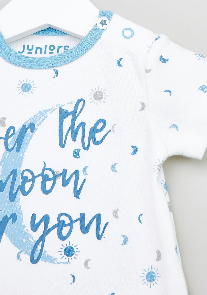 Juniors Printed Short Sleeves Romper-Rompers%2C Dungarees and Jumpsuits-image-1
