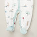 Juniors Printed Closed Feet Sleepsuit with Round Neck and Long Sleeves-Sleepsuits-thumbnail-1