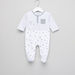 Juniors Playing Bear Printed and Embroidered Closed Feet Sleepsuit-Sleepsuits-thumbnail-0