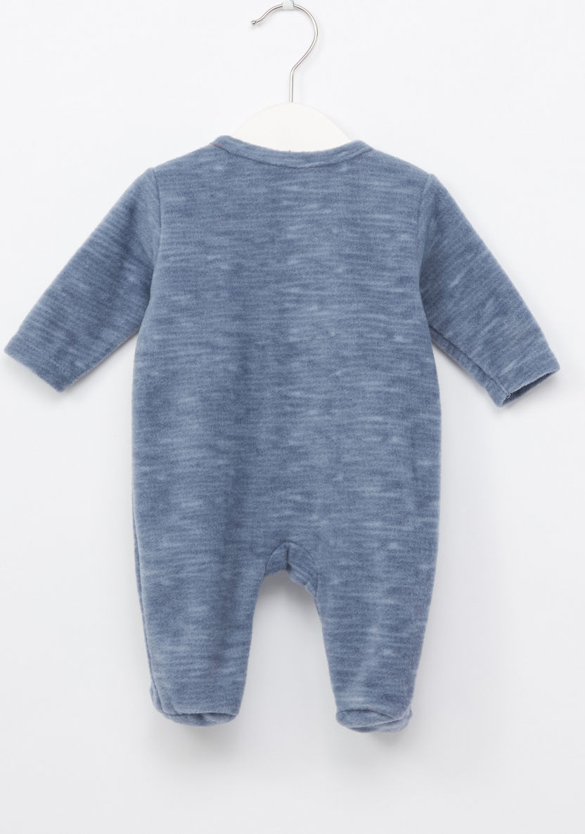 Juniors Textured Embroidered Applique Detail Sleepsuit-Sleepsuits-image-2