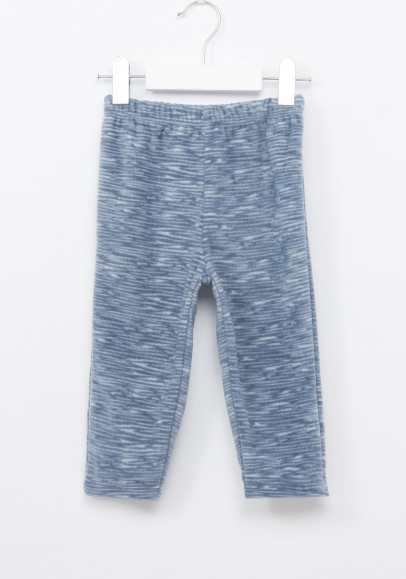 Juniors Textured Long Sleeves T-shirt and Pants-Pyjama Sets-image-3