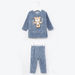 Juniors Textured Long Sleeves T-shirt and Pants-Pyjama Sets-thumbnail-0