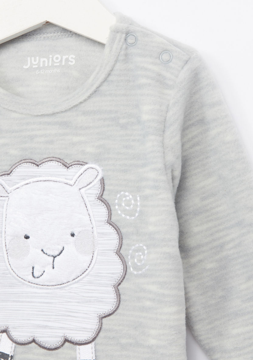 Juniors Space Dyed T-shirt and Pyjama Set-Pyjama Sets-image-2