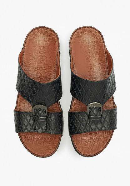 Duchini Men's Textured Slip-On Arabic Sandals-Men%27s Sandals-image-0