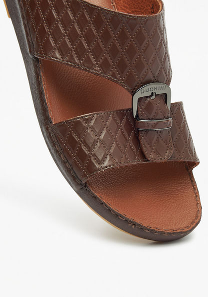Duchini Men's Textured Slip-On Arabic Sandals-Men%27s Sandals-image-3
