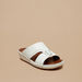 Duchini Mens' Textured Slip-On Arabic Sandals with Metal Detail-Men%27s Sandals-thumbnailMobile-1