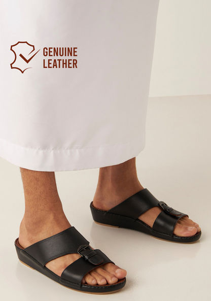 Duchini Men's Solid Slip-On Arabic Sandals-Men%27s Sandals-image-0