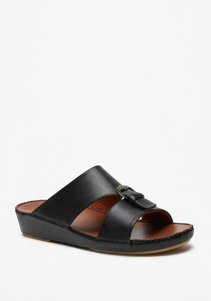 Duchini Men's Solid Slip-On Arabic Sandals-Men%27s Sandals-image-2