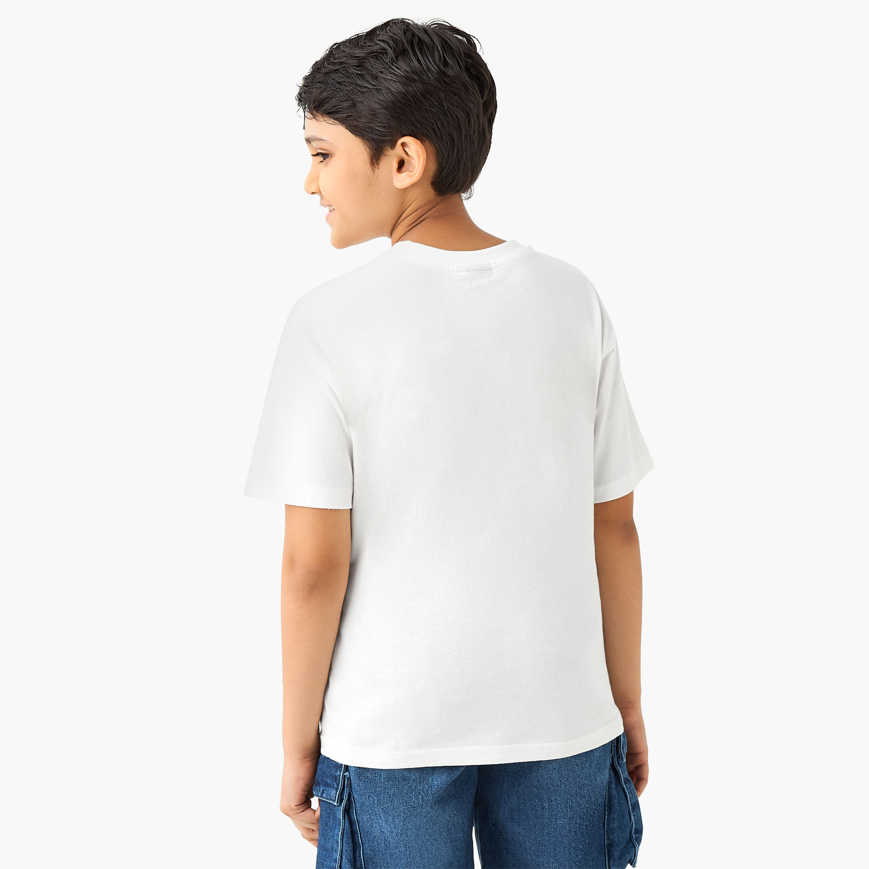 Hot Wheels Print T-Shirt with Short Sleeves-boys-clothing-tshirtsandpolos-image-3