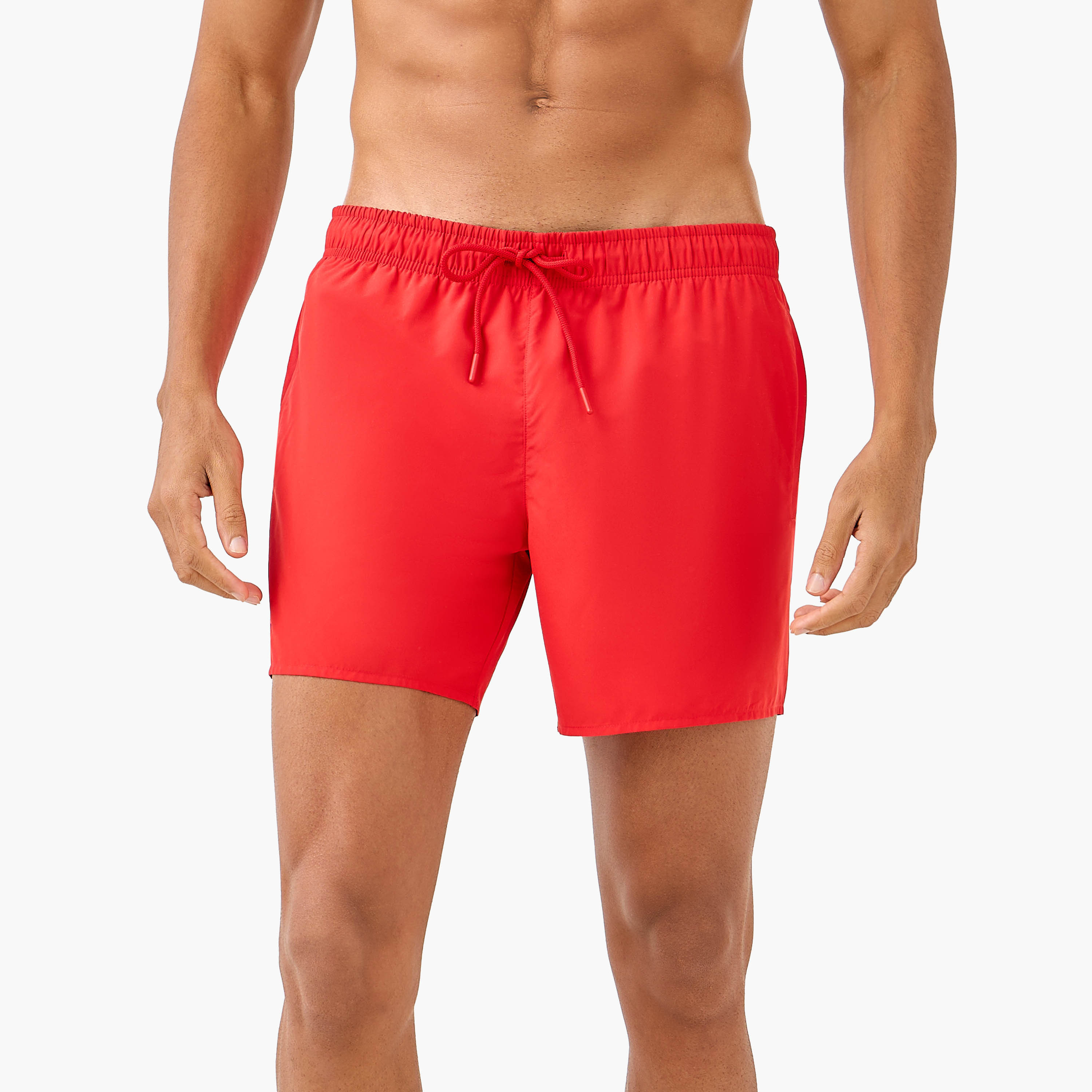 Lacoste Swim Shorts with Drawstring Closure and Pockets-men-clothing-swimandbeach-shorts-image-1