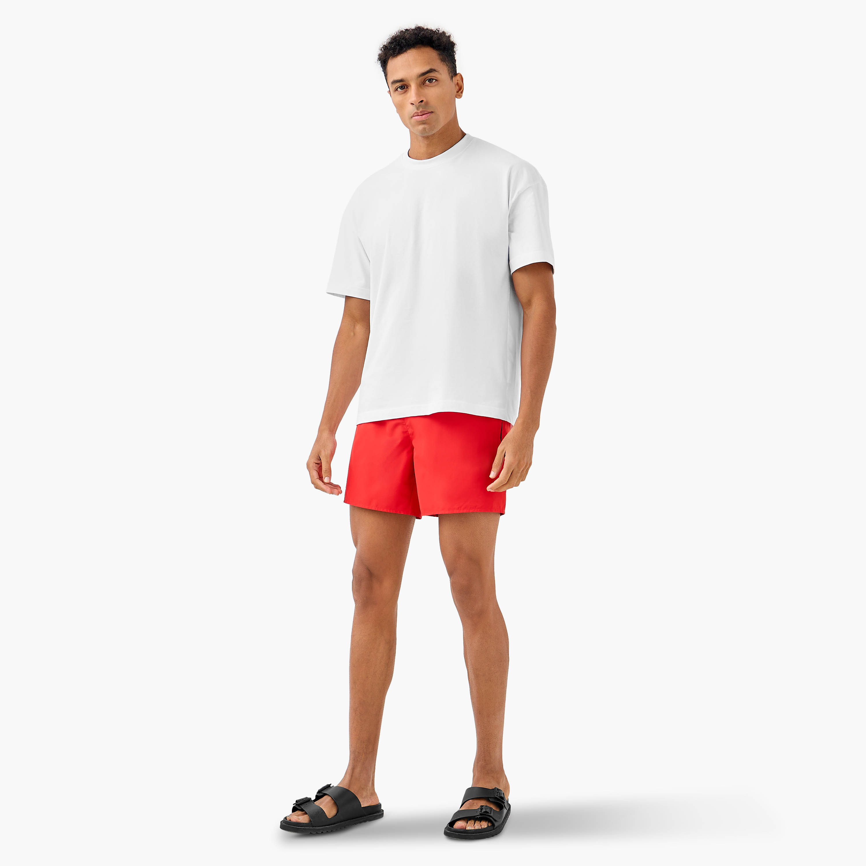 Lacoste Swim Shorts with Drawstring Closure and Pockets-men-clothing-swimandbeach-shorts-image-2