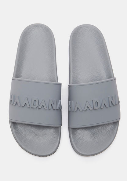 Haadana Textured Slide Slippers-Men%27s Flip Flops & Beach Slippers-image-0