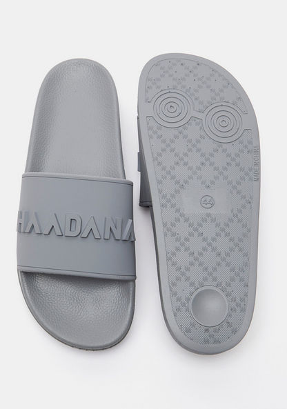 Haadana Textured Slide Slippers-Men%27s Flip Flops & Beach Slippers-image-5
