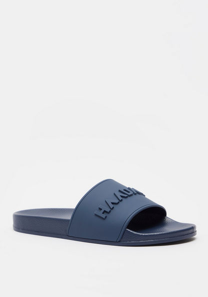 Haadana Textured Slide Slippers-Men%27s Flip Flops & Beach Slippers-image-1
