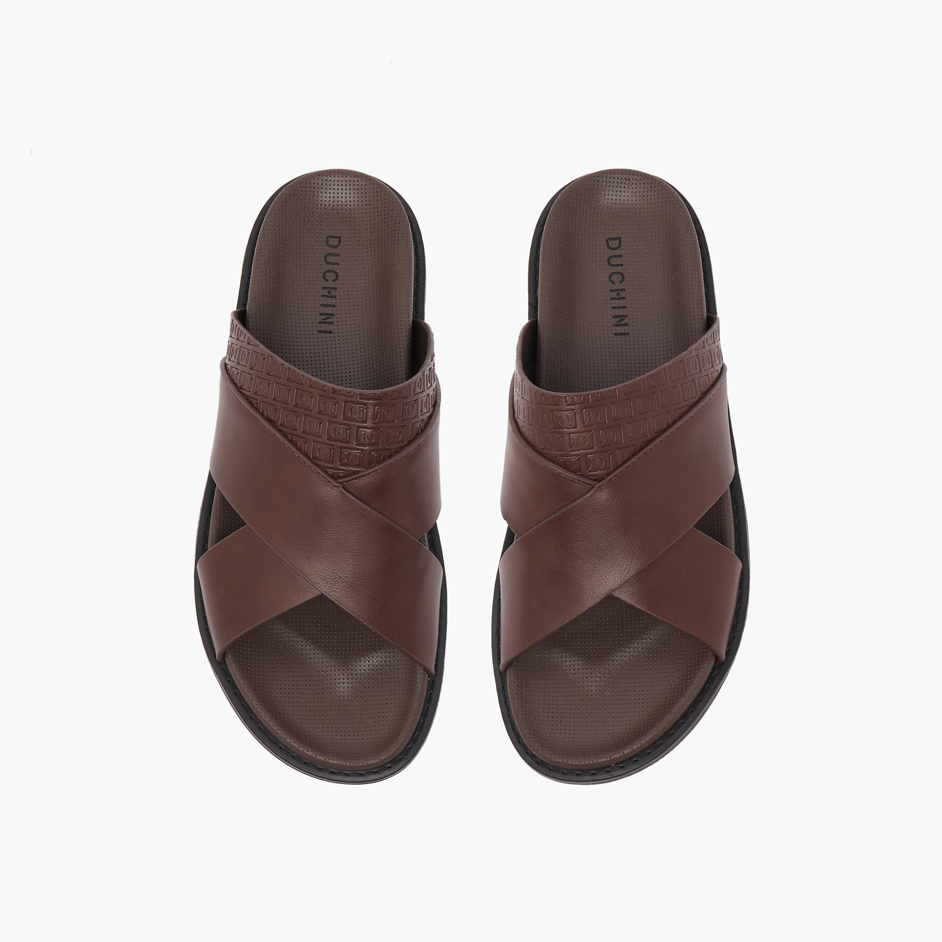 Duchini Men Cross Strap Comfort Sandals-men-shoes-sandals-image-1