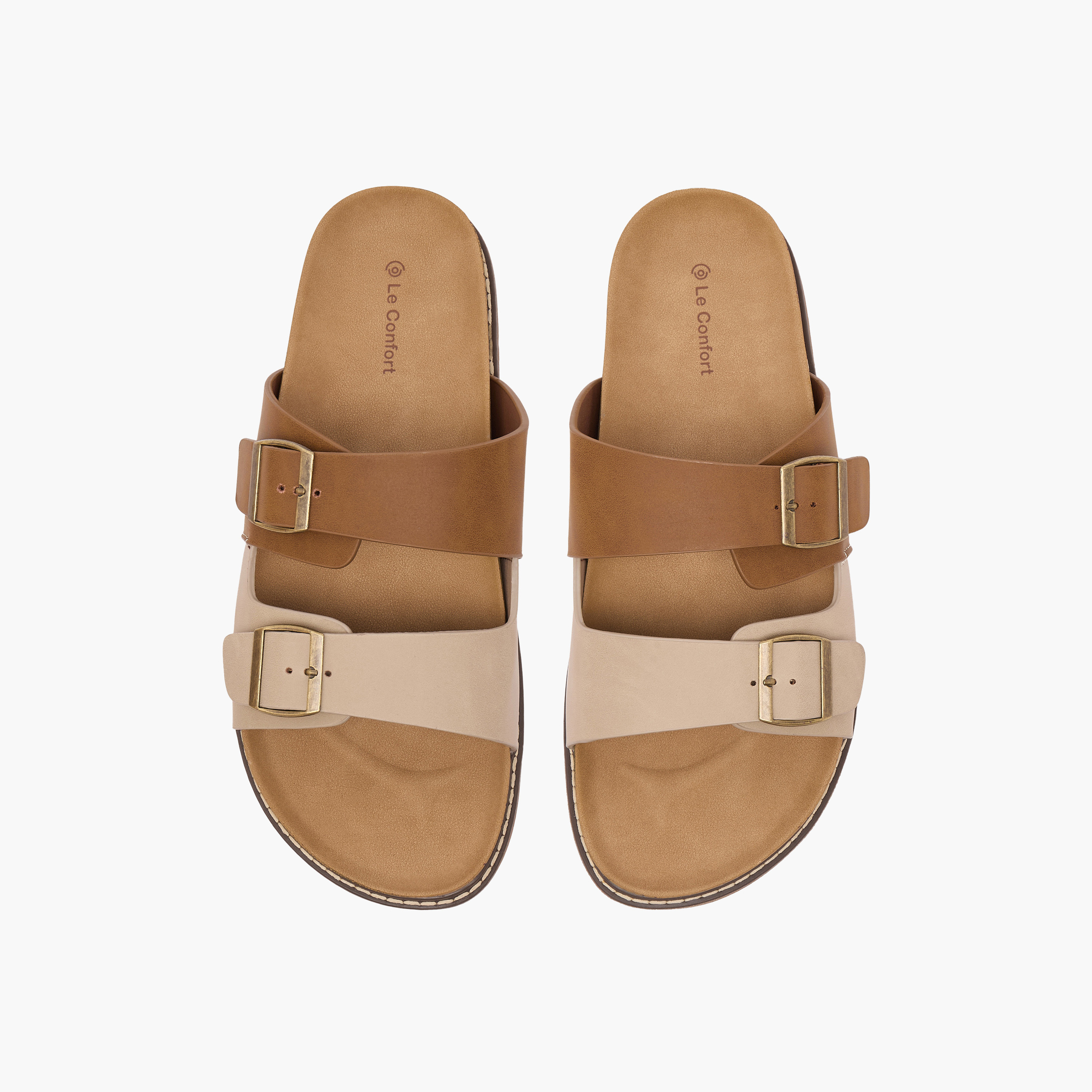 صندل مريح بحزام بإبزيم للرجال من لو كونفورت-men-shoes-sandals-image-1
