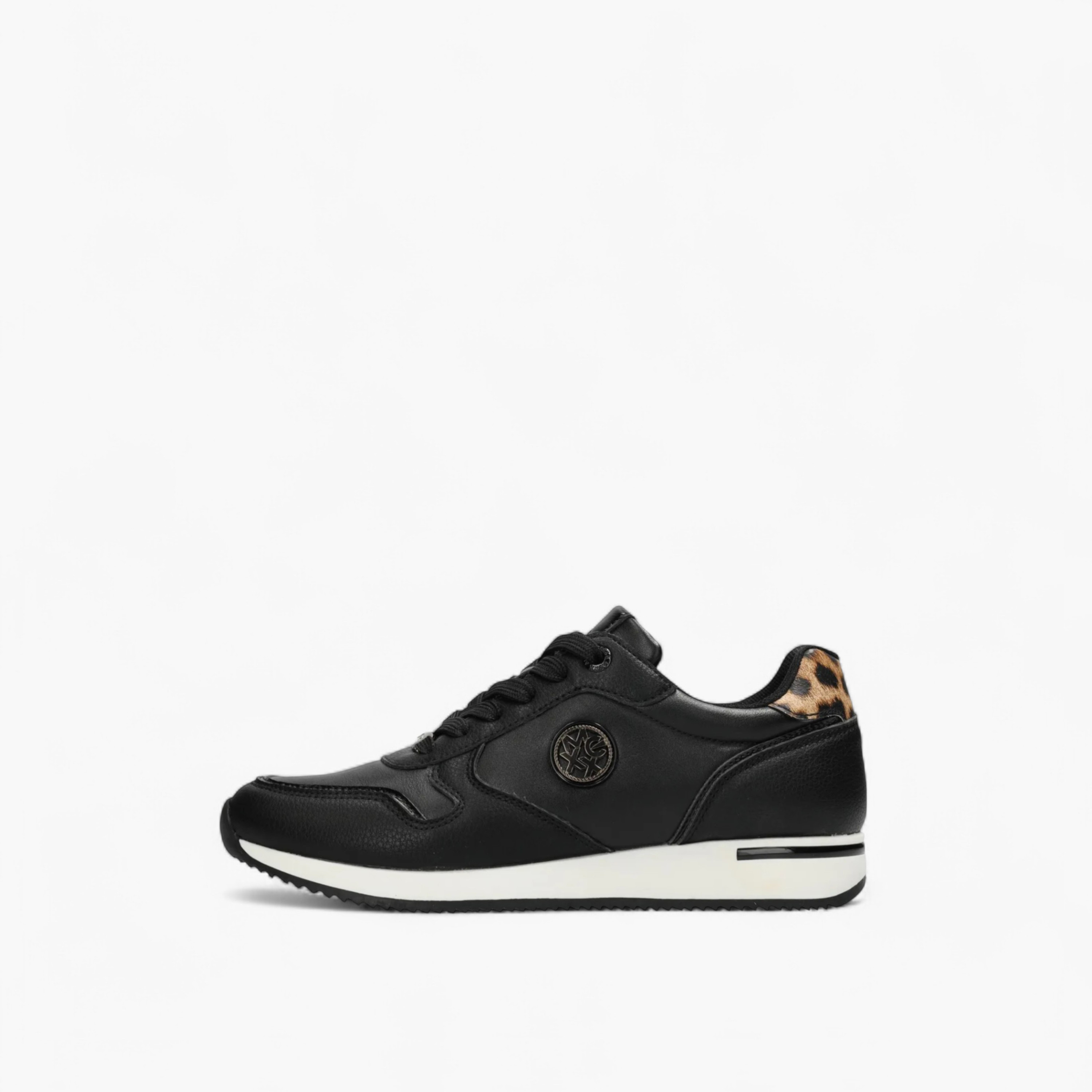 Mexx Panelled Lace-Up Sneakers with Metallic Accent-women-shoes-sneakers-image-4