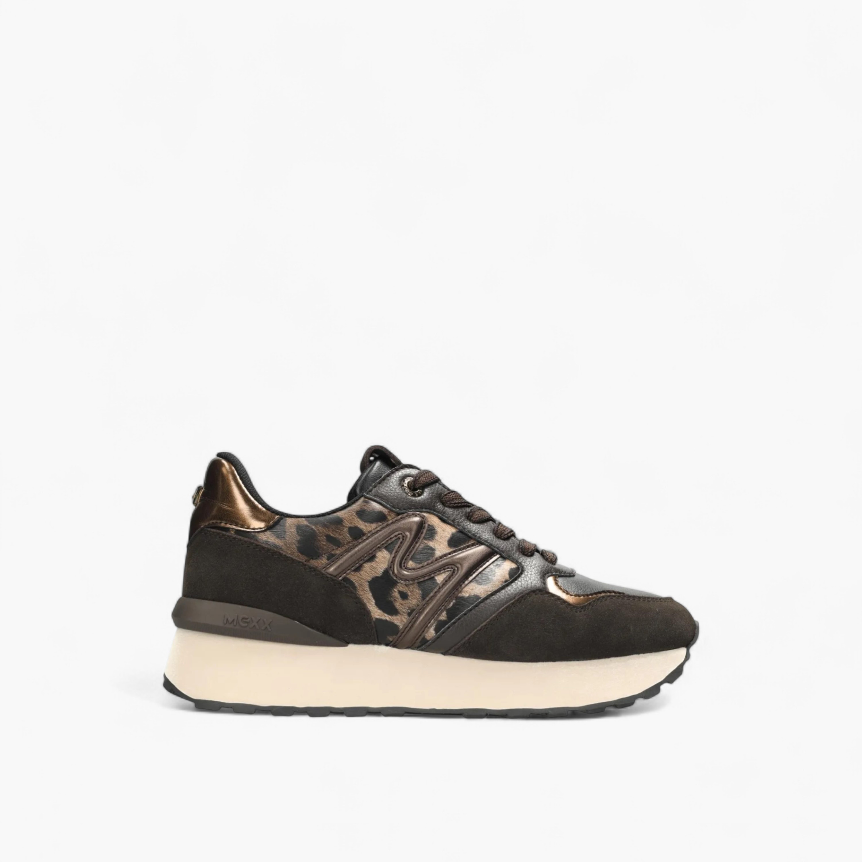 Mexx Animal Print Panelled Lace-Up Sneakers-women-shoes-sneakers-image-2