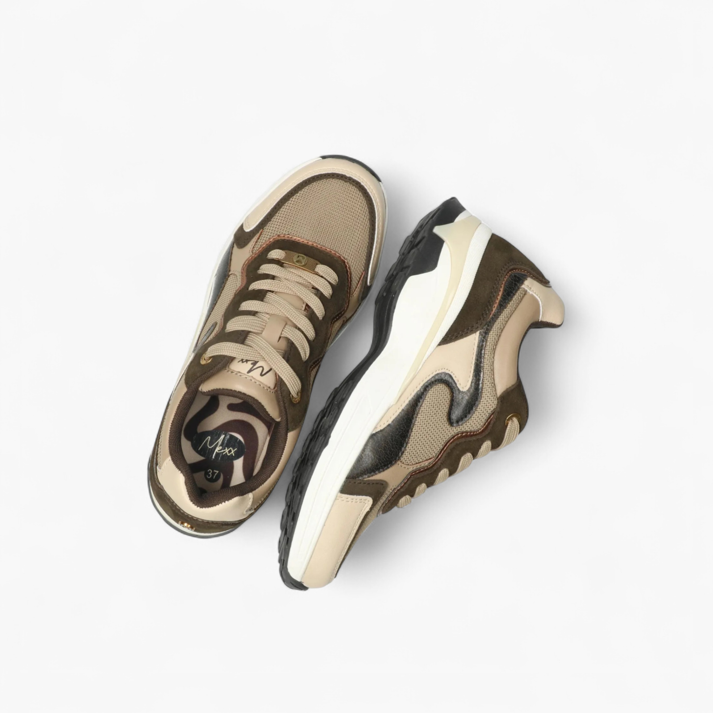 Mexx Colourblock Lace-Up Sneakers-women-shoes-sneakers-image-5
