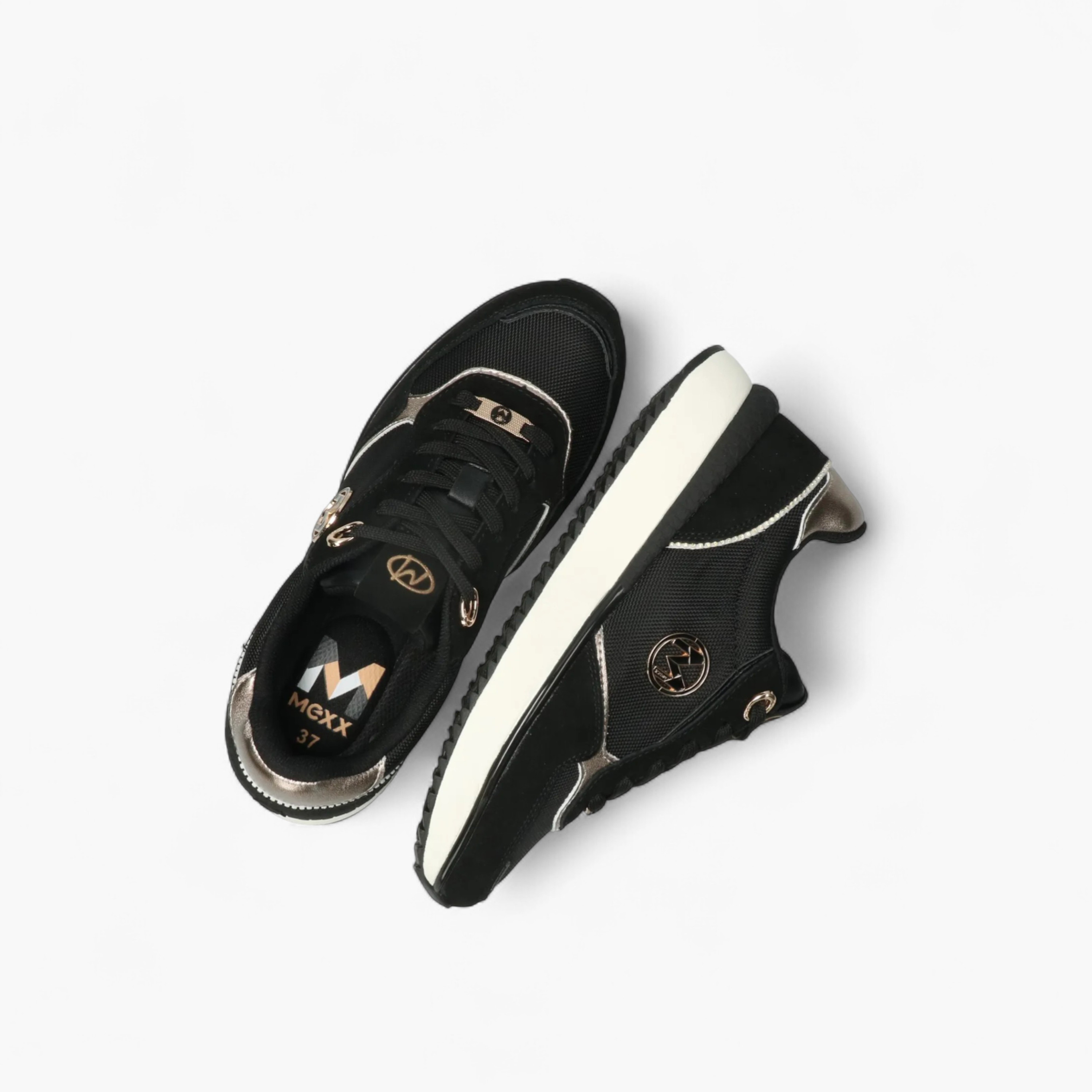Mexx Panelled Lace-Up Sneakers-women-shoes-sneakers-image-4