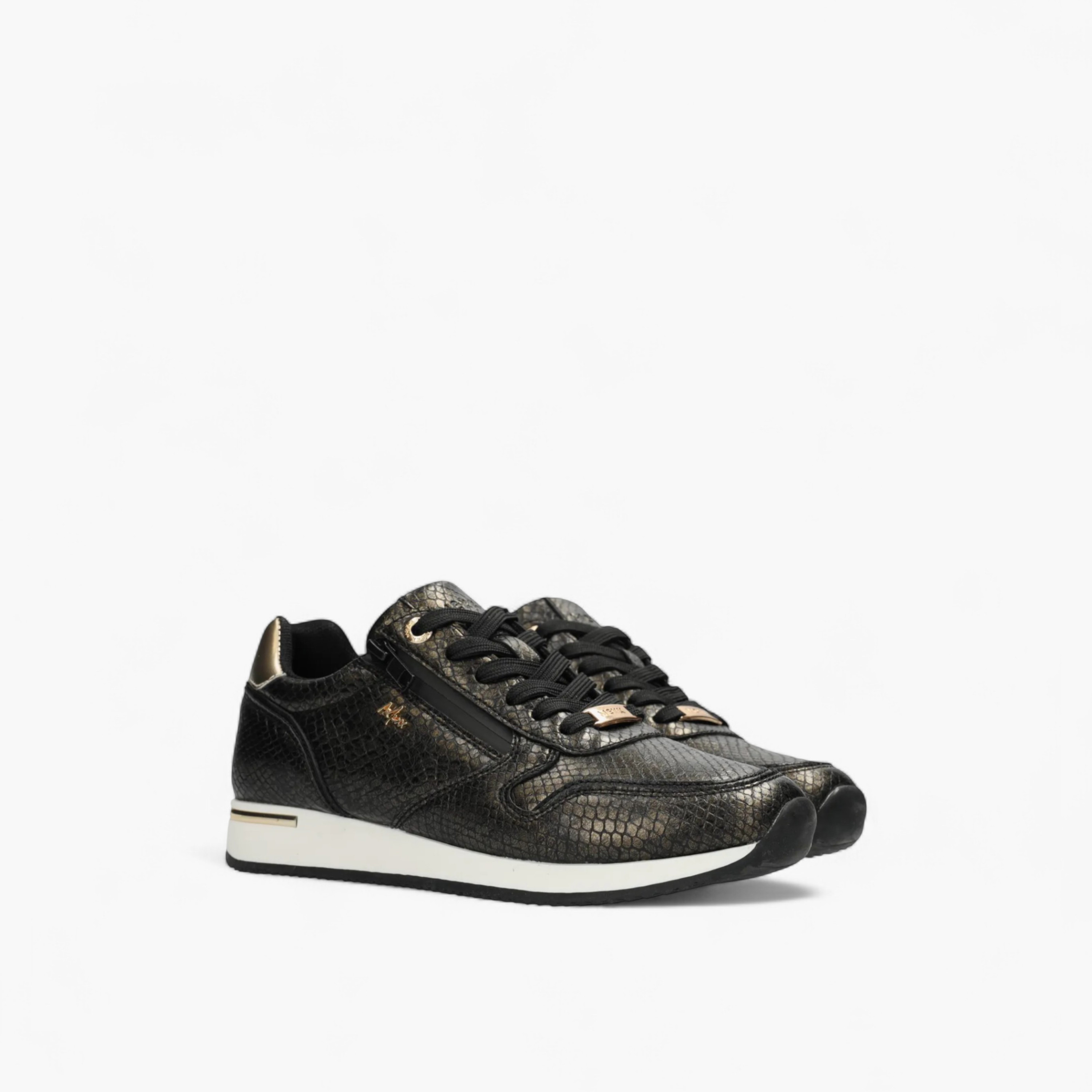 Mexx Textured Lace-Up Sneakers-women-shoes-sneakers-image-1