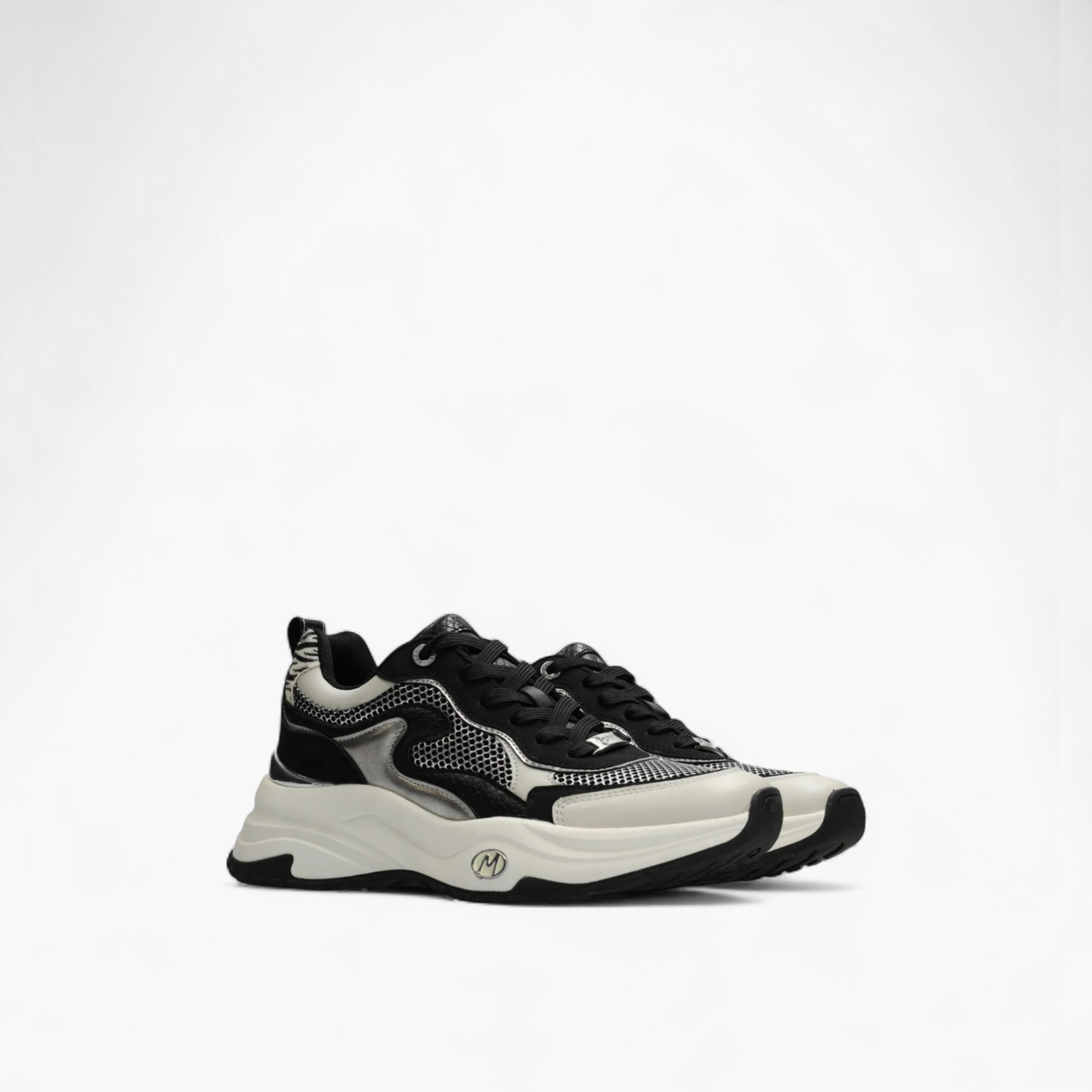Mexx Panelled Lace-Up Sneakers-women-shoes-sneakers-image-1