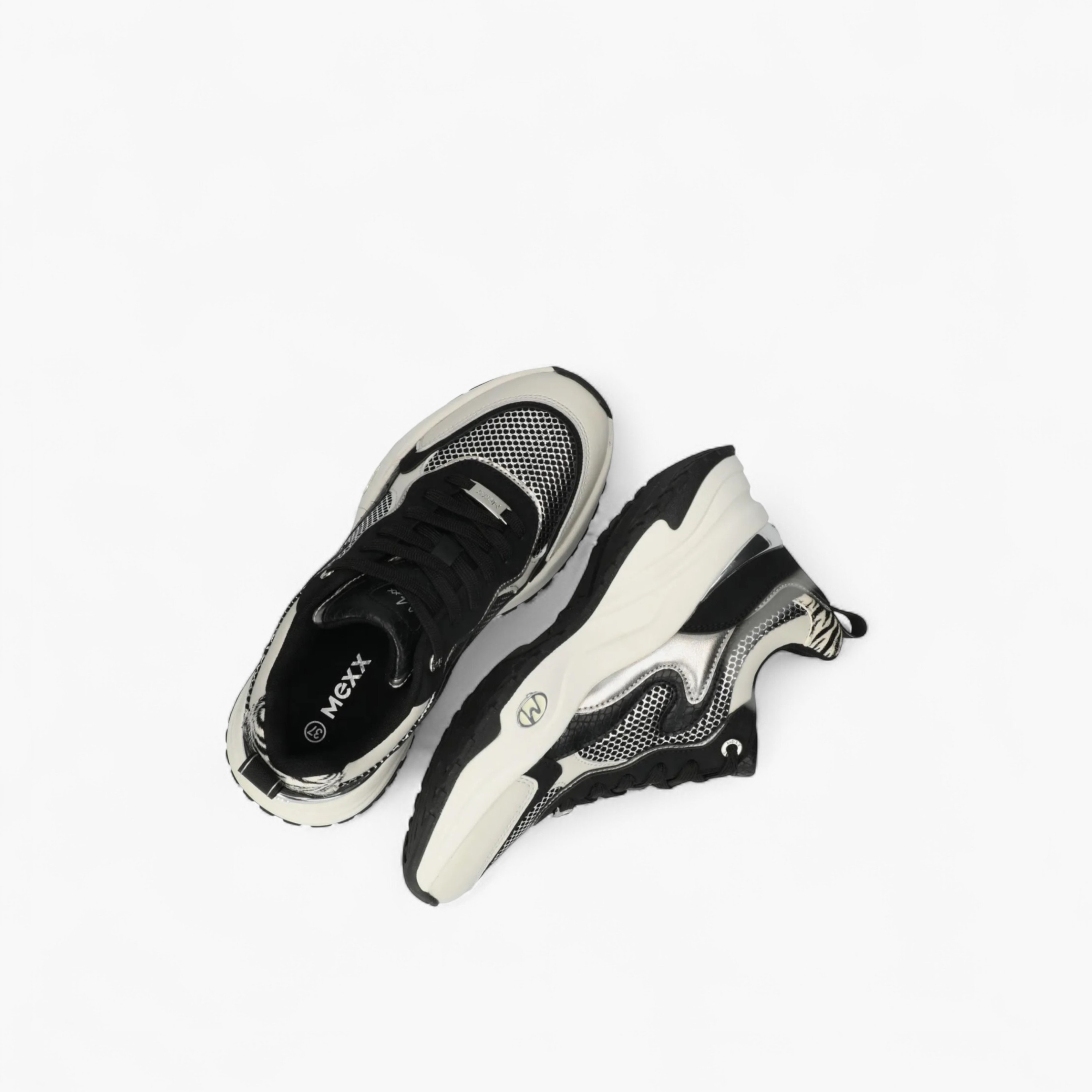 Mexx Panelled Lace-Up Sneakers-women-shoes-sneakers-image-5