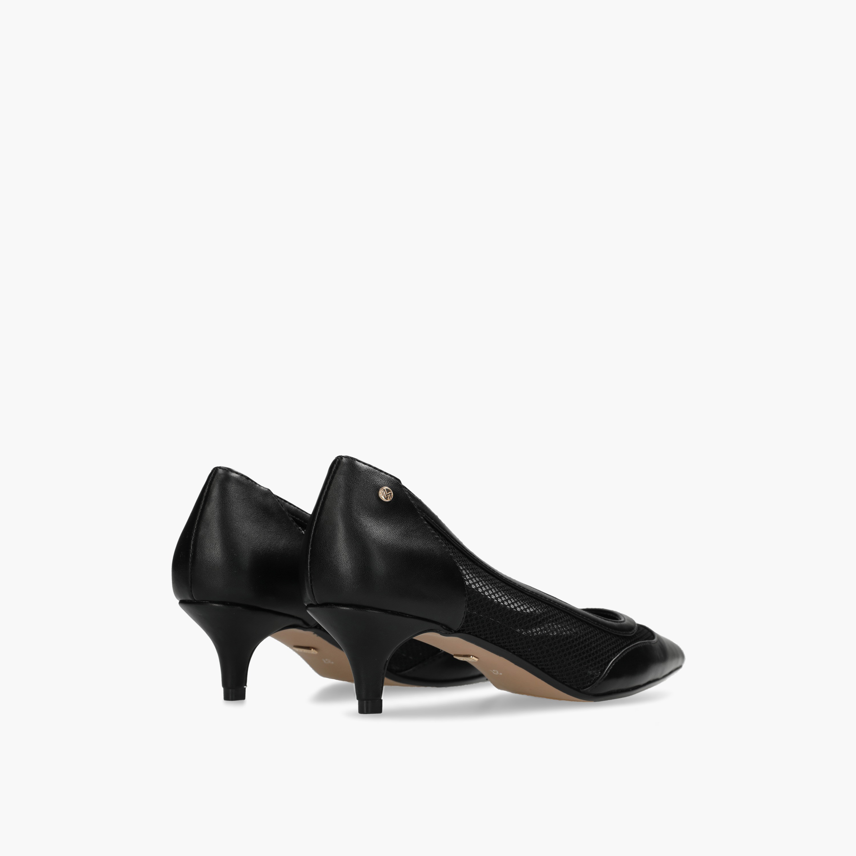 Mexx Women Ticha Suki Mesh Panel Kitten Heel Pumps-women-shoes-heels-image-3