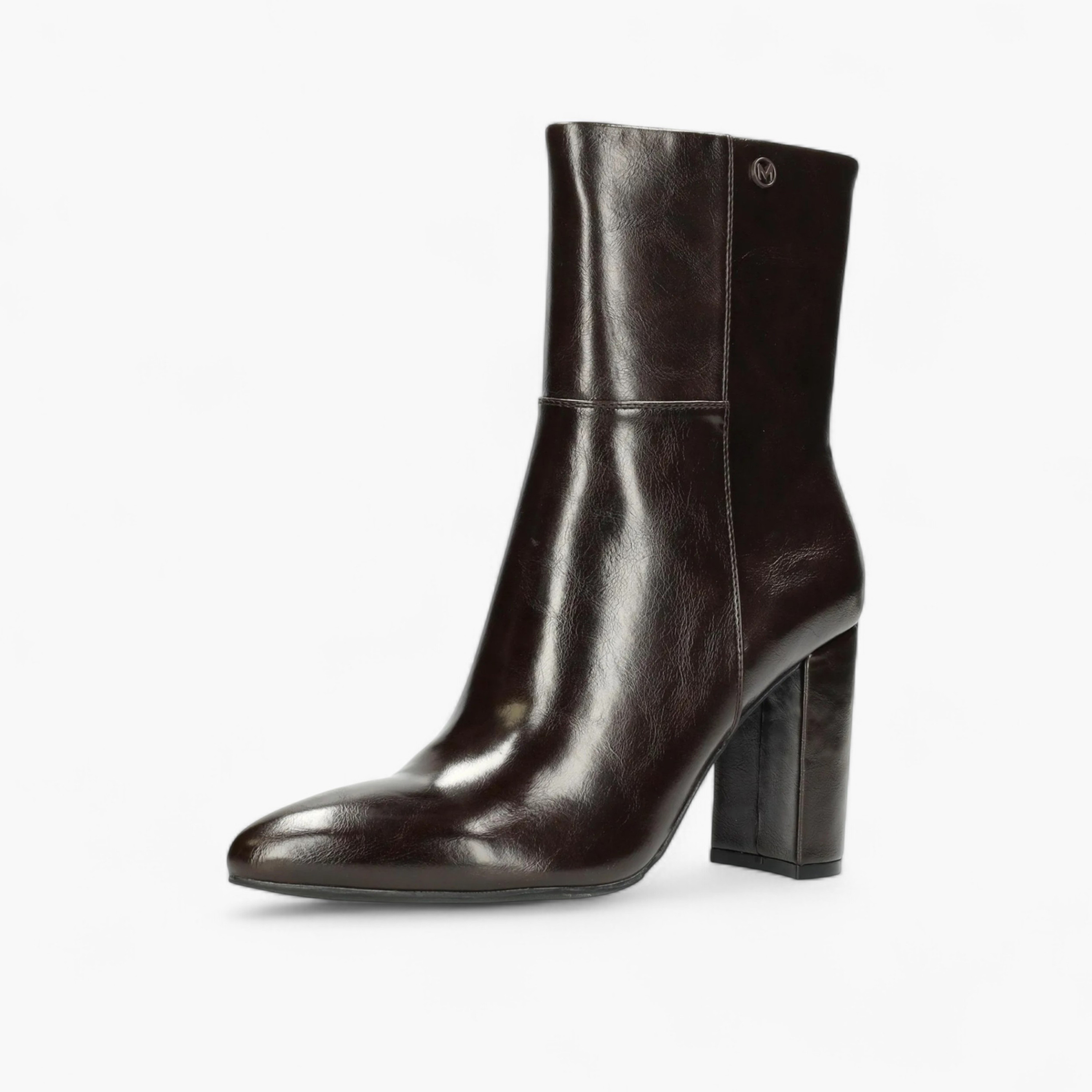 Mexx Solid Block Heel Ankle Boots with Zip Closure-women-shoes-boots-image-8