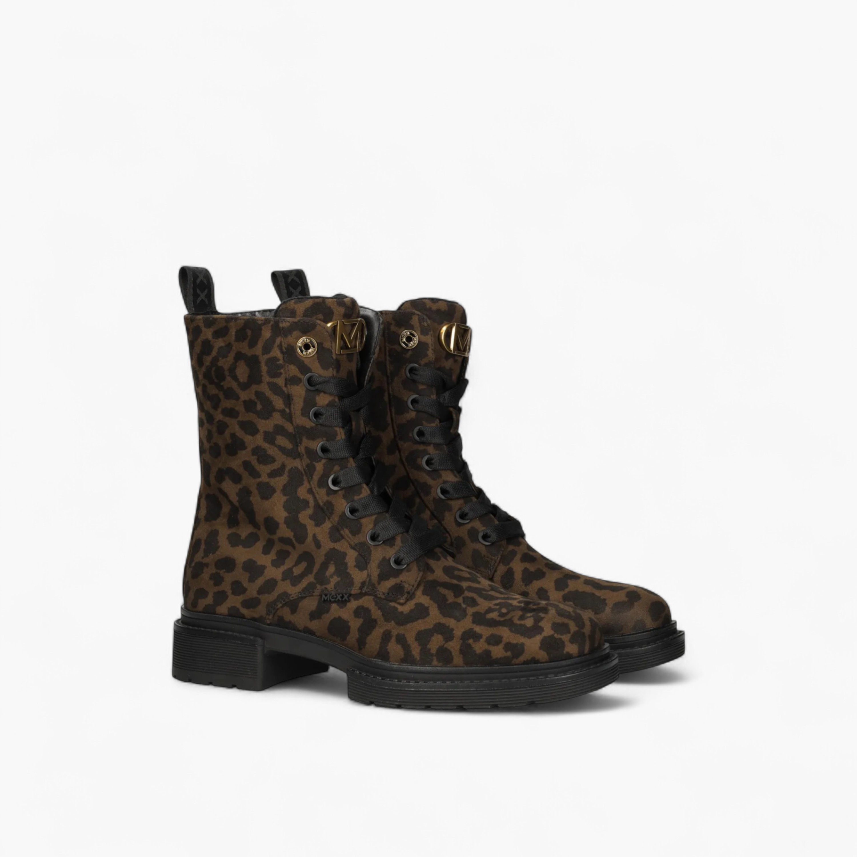 Mexx Animal Print Lace-Up Ankle Boots-women-shoes-boots-image-1