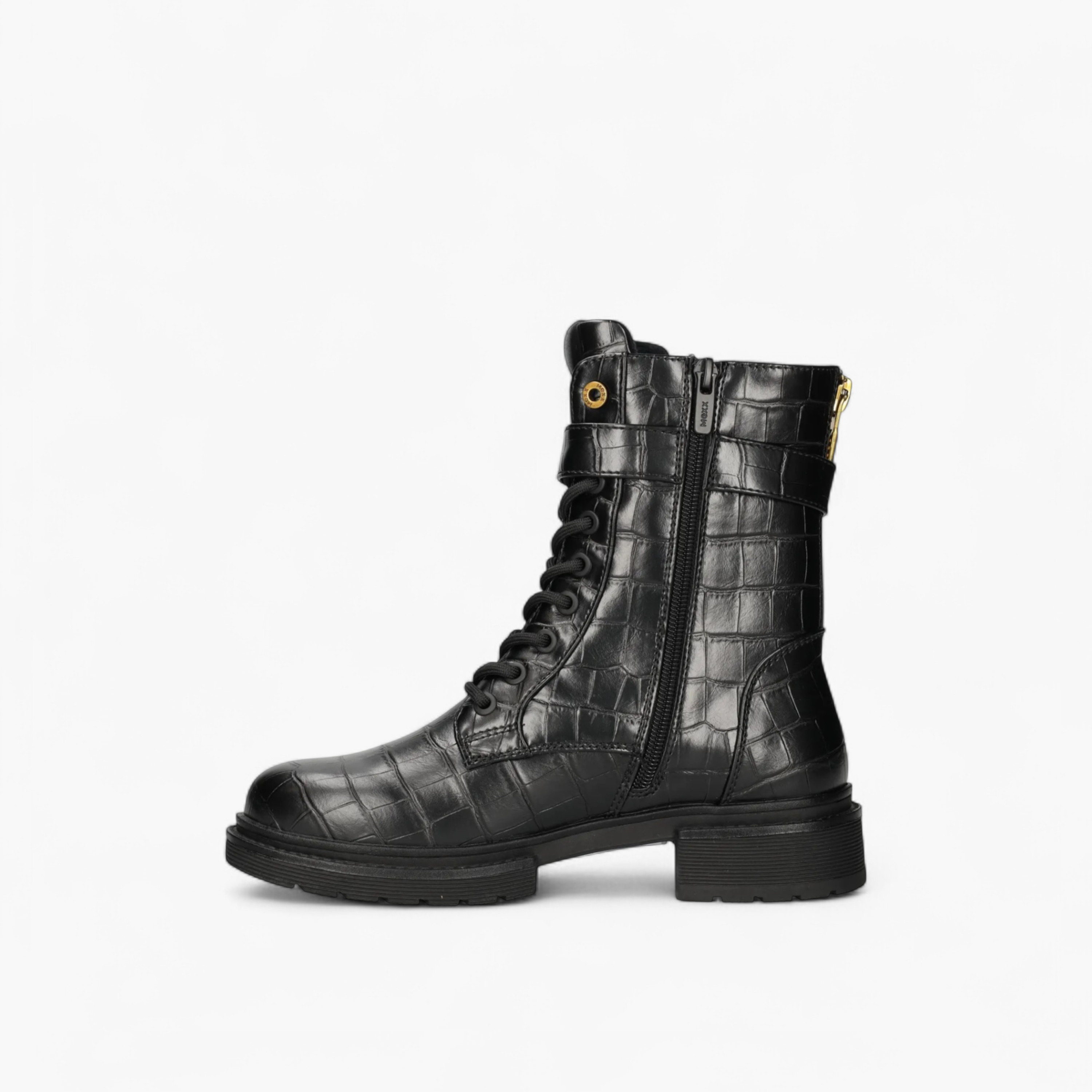 بوت بارز الملمس بطول الكاحل وبرباط إغلاق من ميكس-women-shoes-boots-image-5