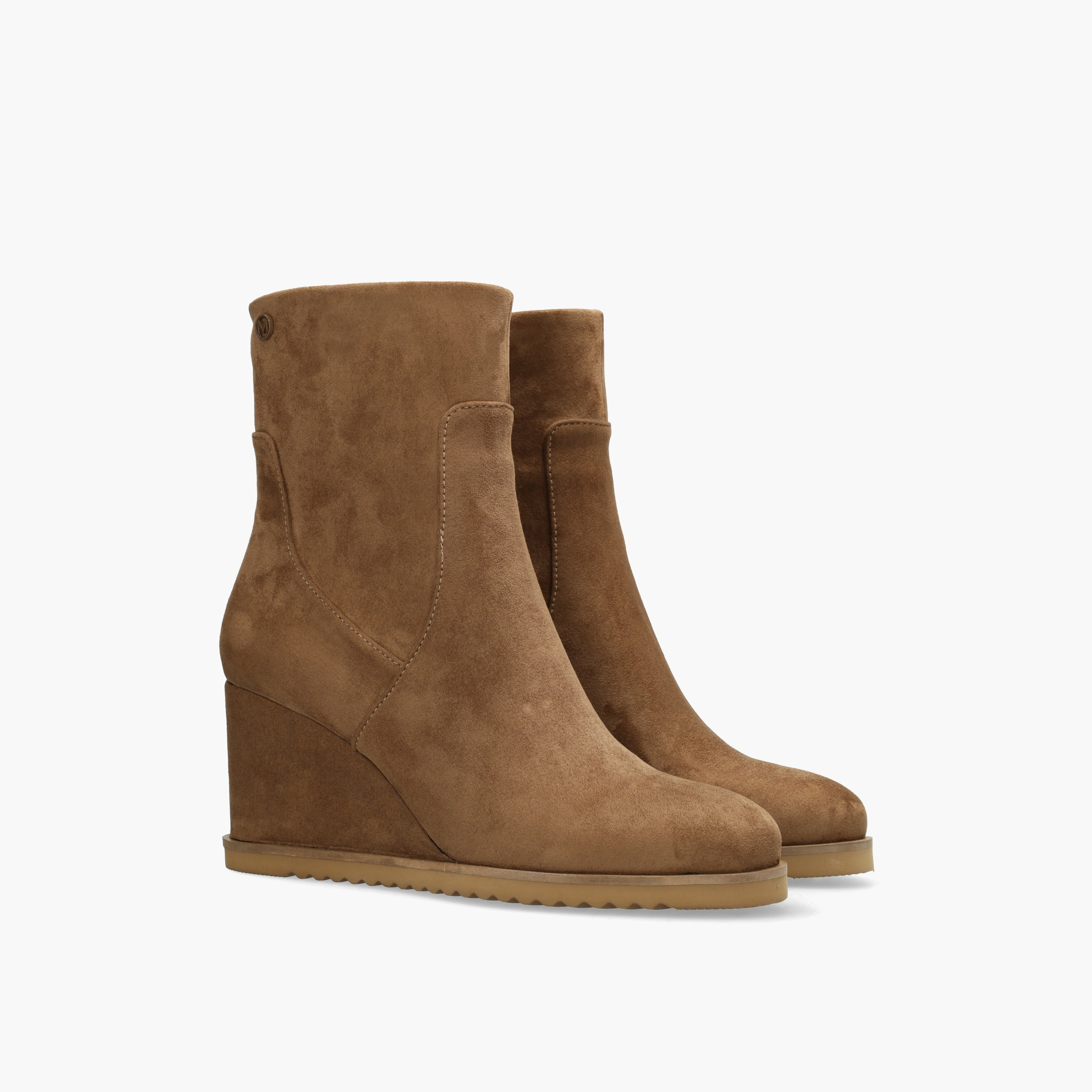 Mexx Women Arwyn Textured Wedge Heel Ankle Boots-women-shoes-boots-image-1