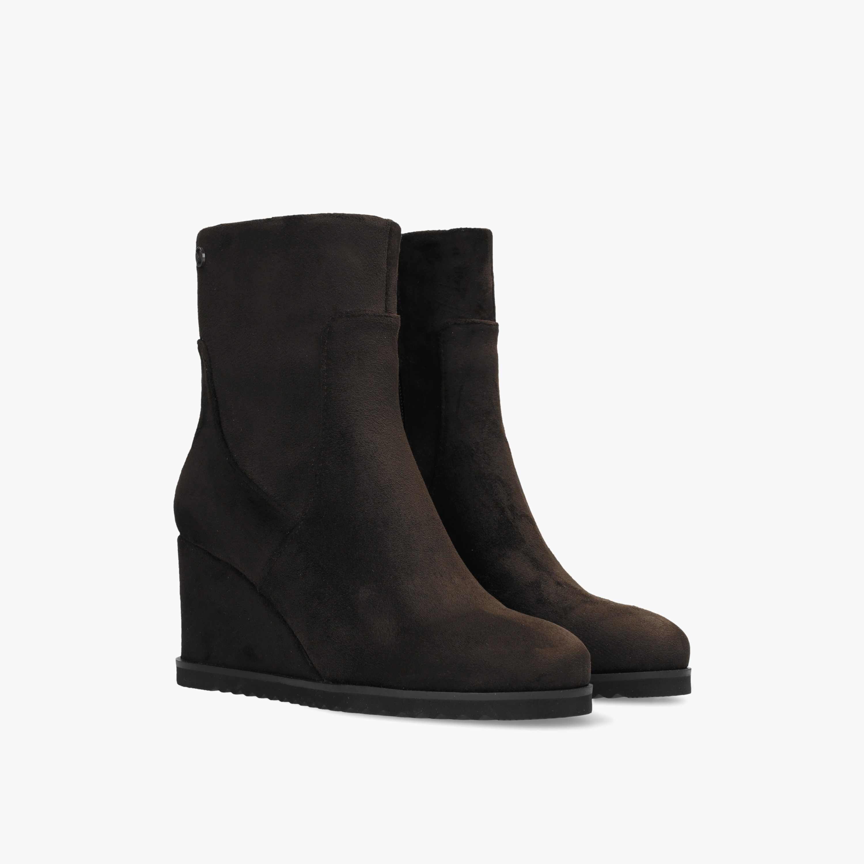 Mexx Women Arwyn Textured Wedge Heel Ankle Boots-women-shoes-boots-image-1