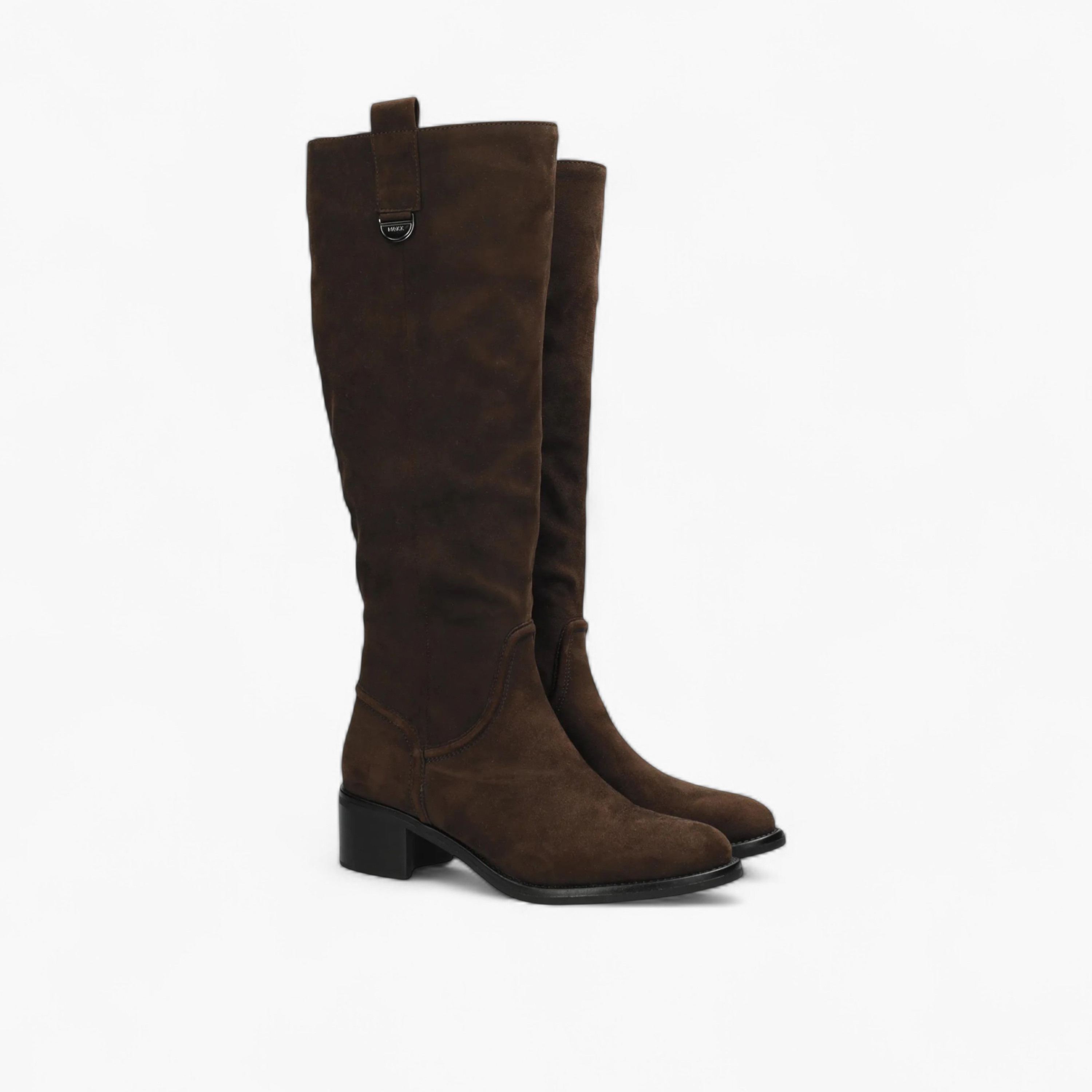 بوت سادة طويل بكعب عريض من ميكس-women-shoes-boots-image-1