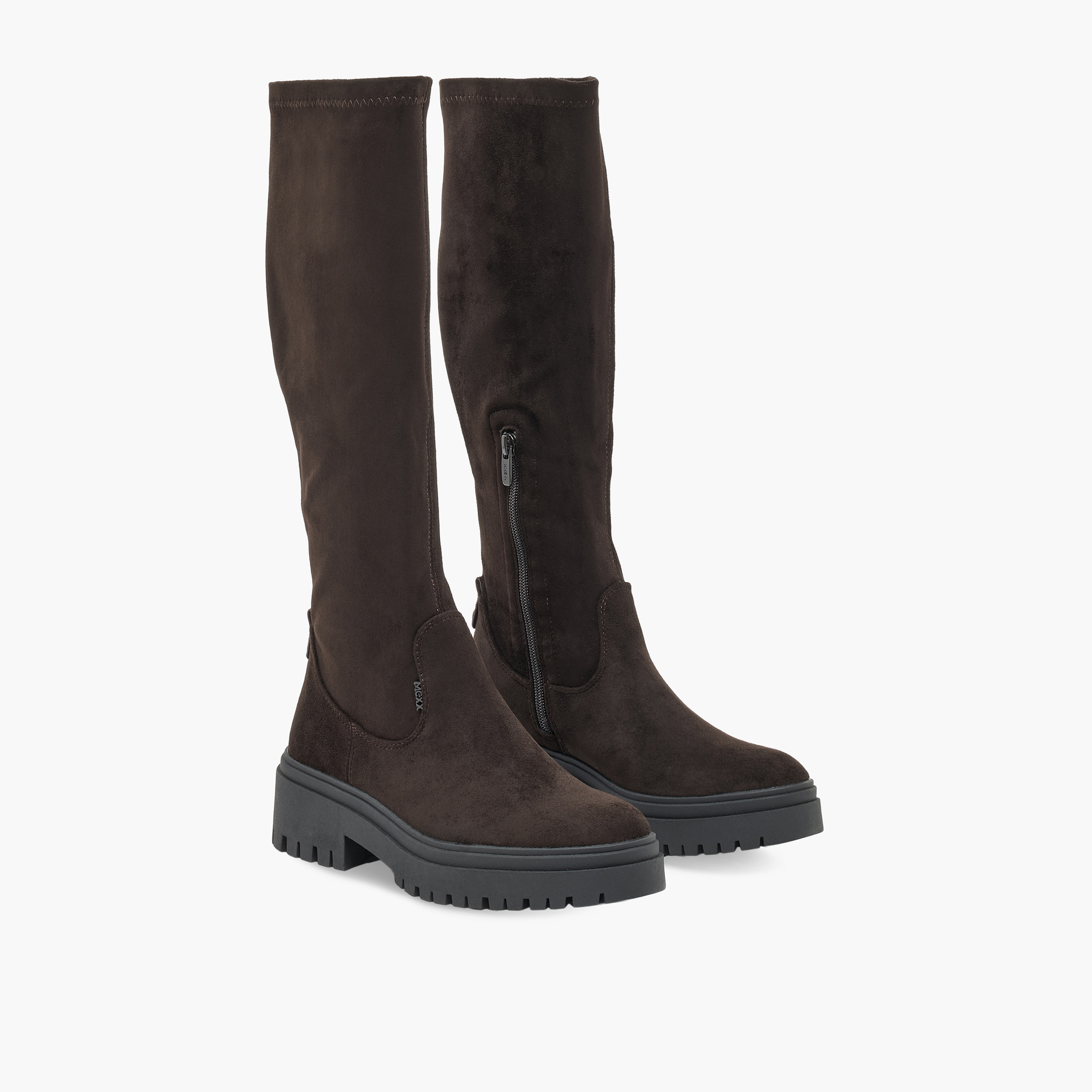 بوت طويل بارز الملمس أوبري للنساء من ميكس-women-shoes-boots-image-1