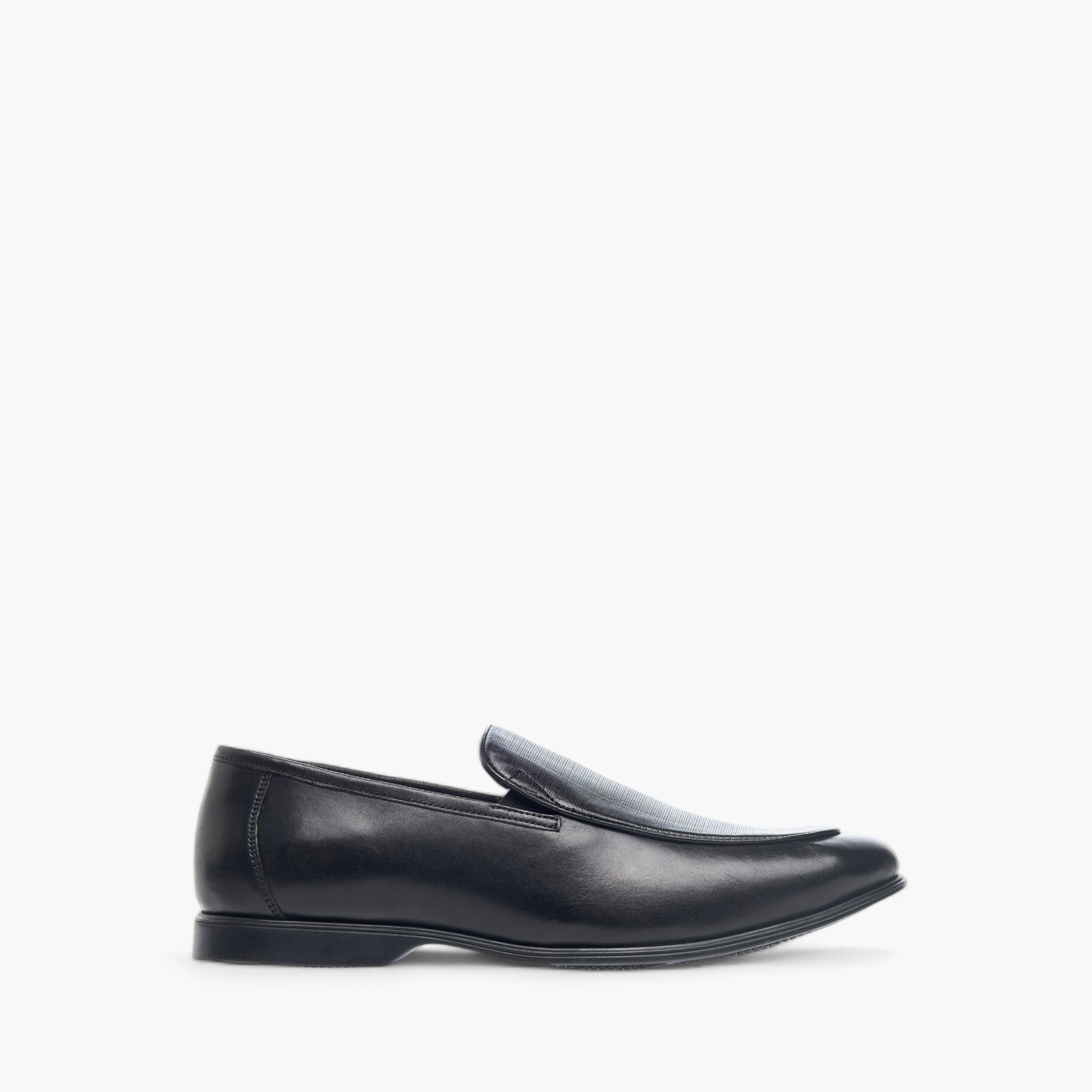Le Confort Leather Textured Slip-On Comfort Loafers-men-shoes-formalshoes-image-3