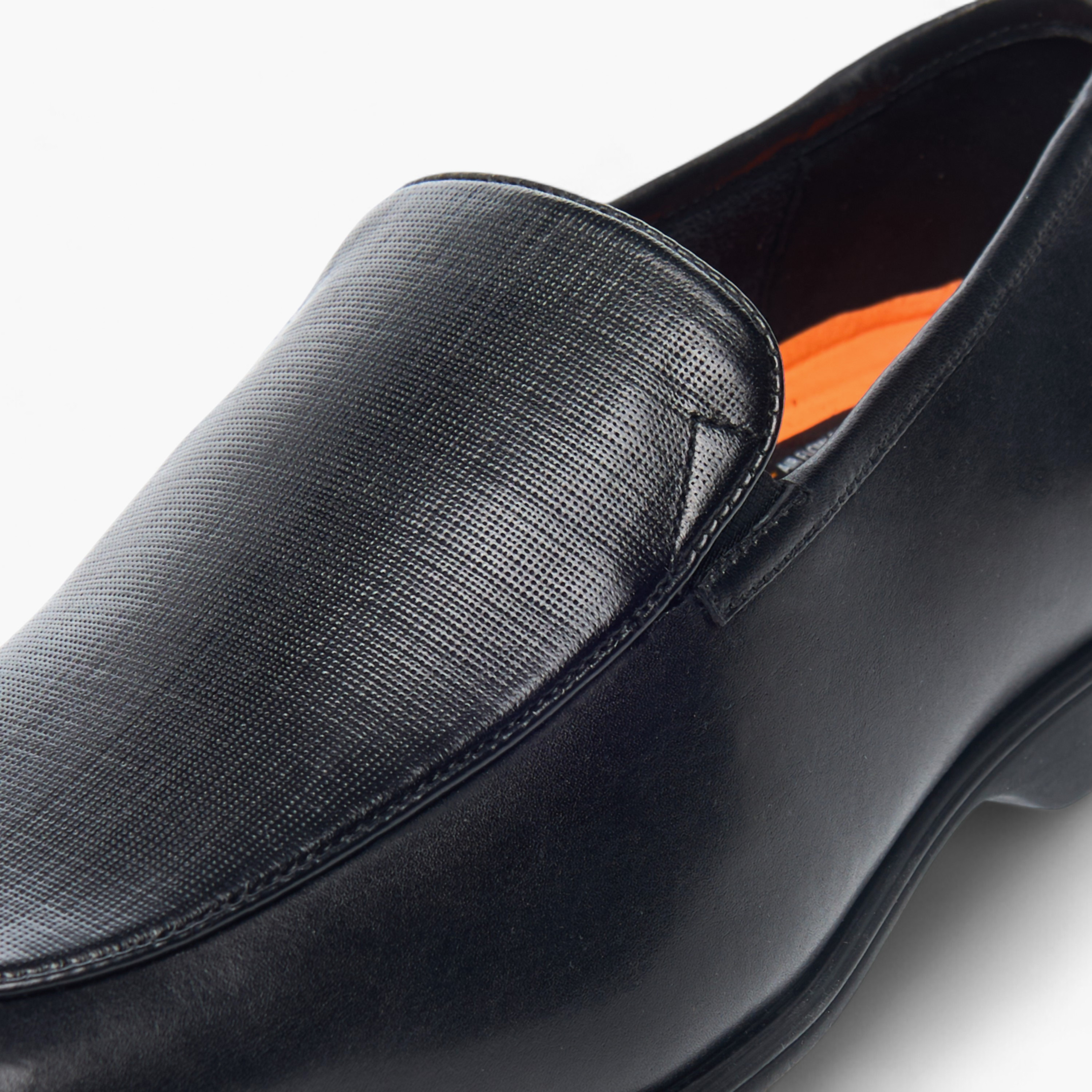 Le Confort Leather Textured Slip-On Comfort Loafers-men-shoes-formalshoes-image-4