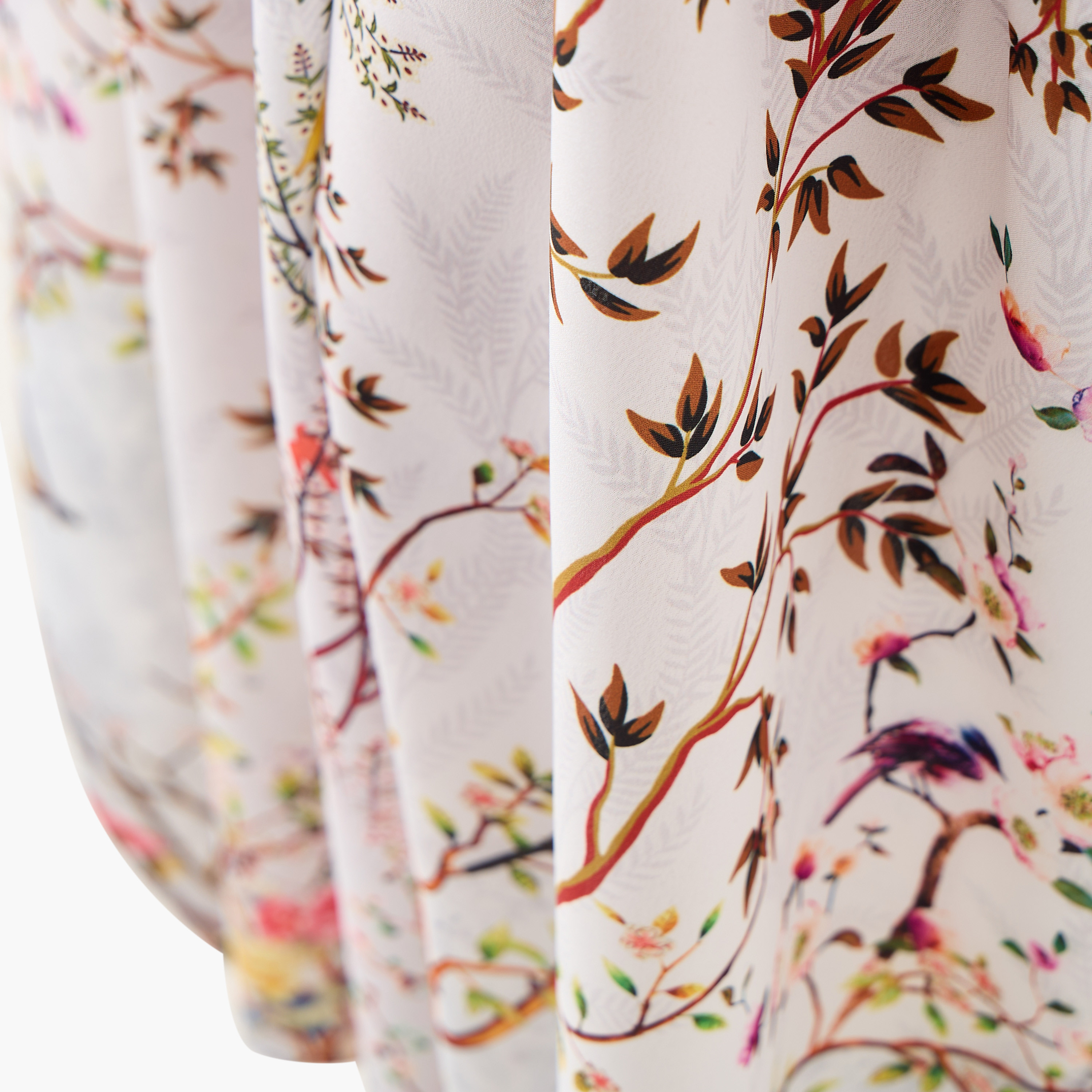 FYOR All-Over Botanical Print Kaftan Dress with Tie-Up Belt-women-clothing-dresses-image-5