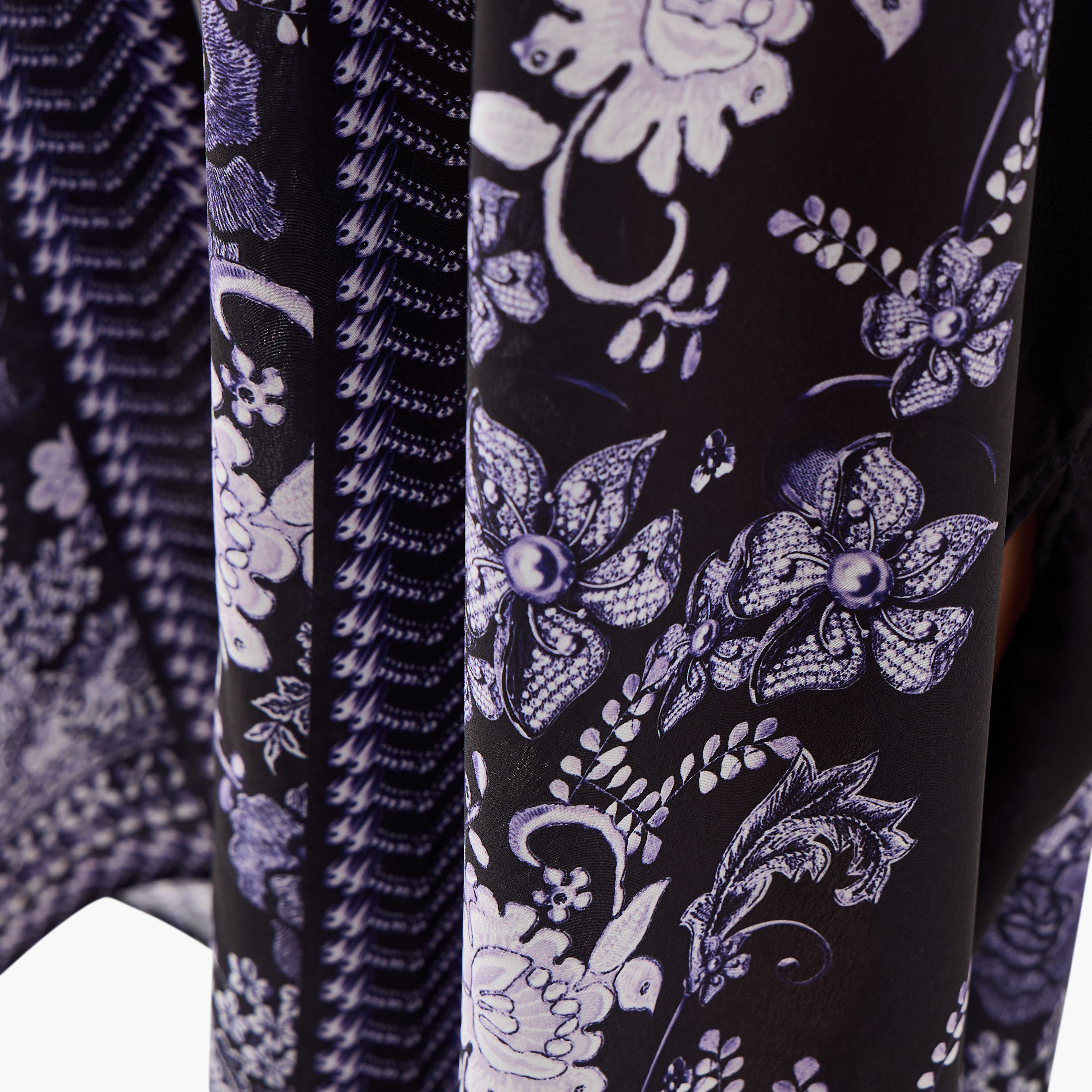 FYOR All-Over Floral Print Kaftan Dress with Tie-Up Belt-women-clothing-dresses-image-5
