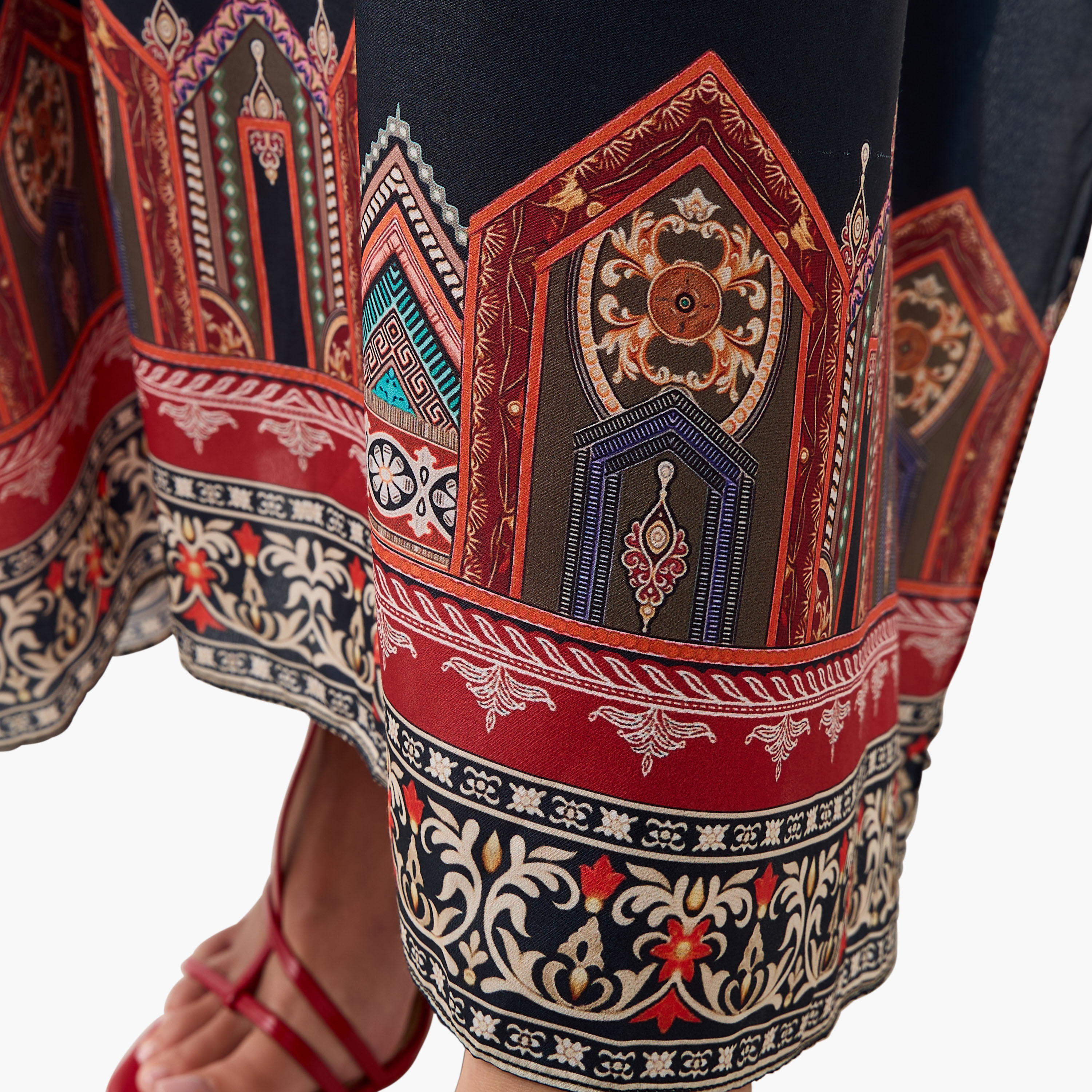 فستان قفطان بحزام رباط وطبعات زهرية من فيور-women-clothing-dresses-image-5
