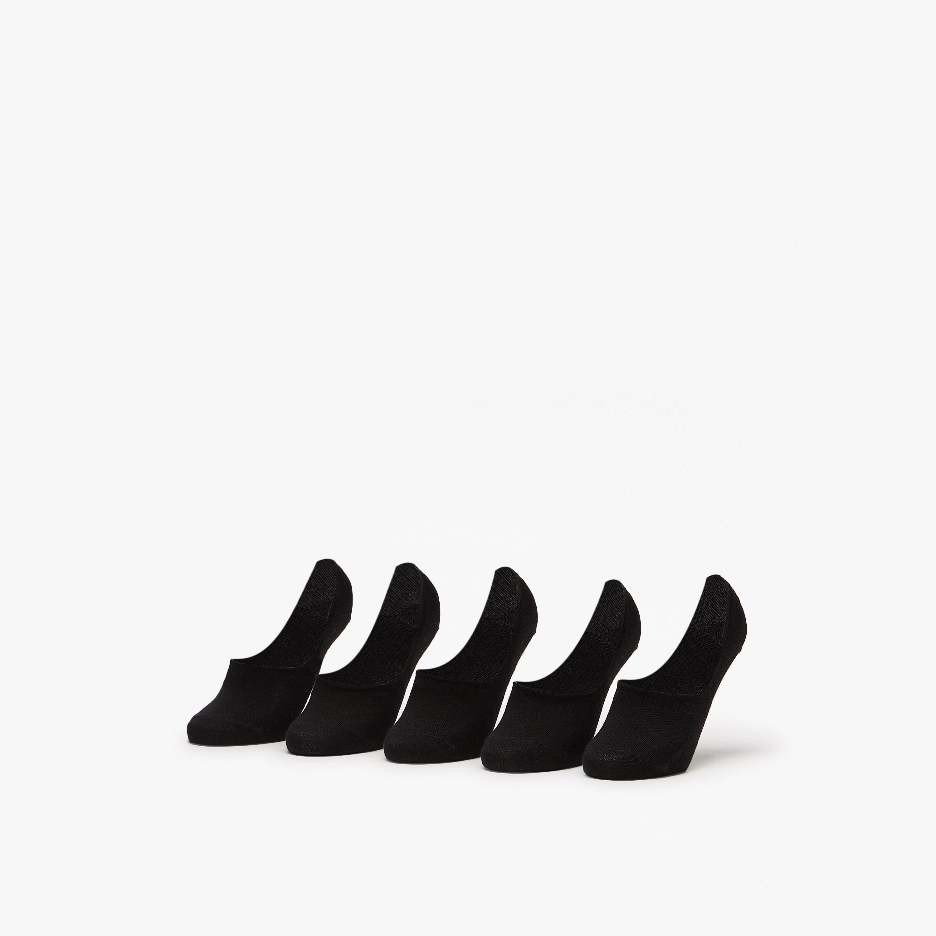 Flora Bella Solid No Show Socks - Set of 5-women-socksandstockings-image-1