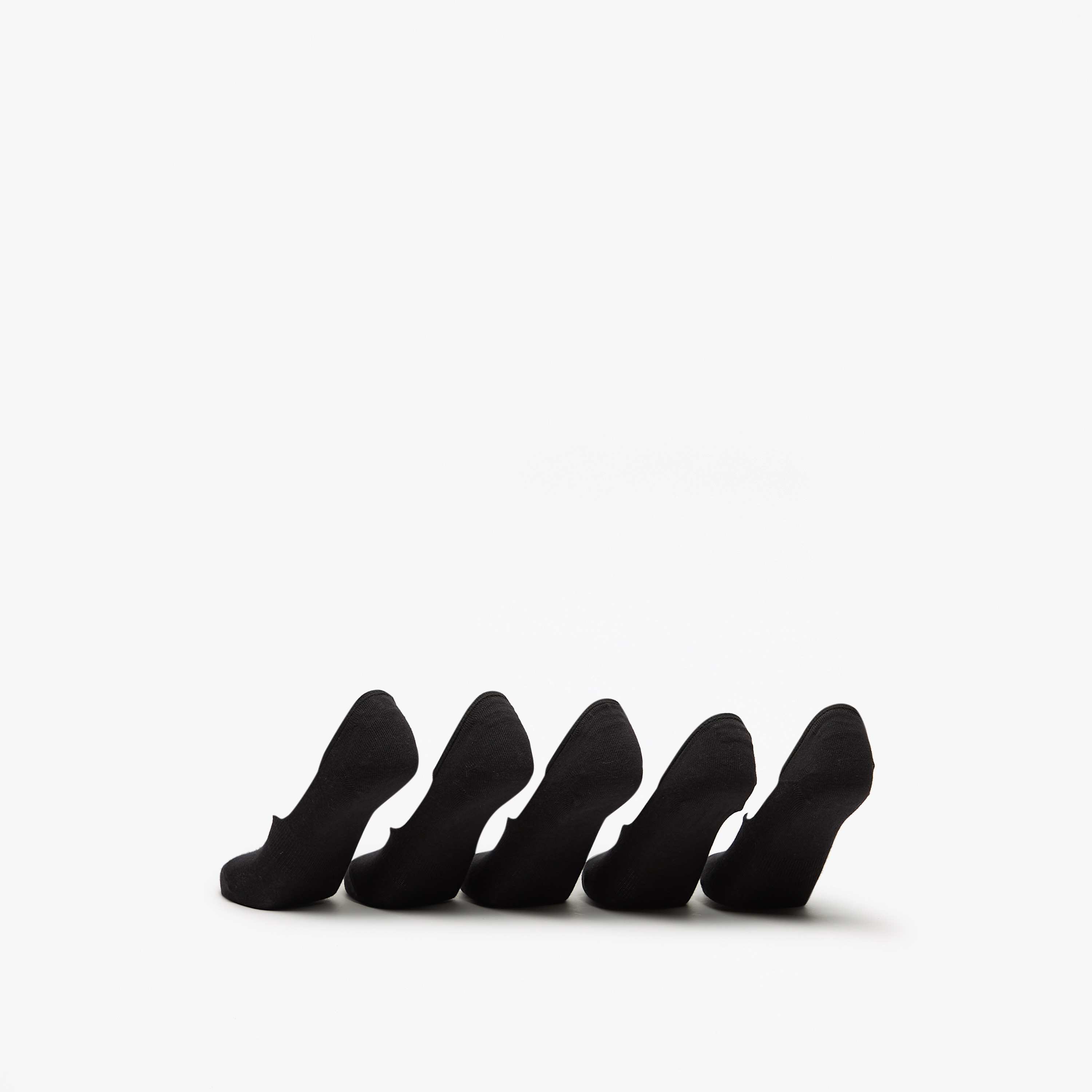 Flora Bella Solid No Show Socks - Set of 5-women-socksandstockings-image-3