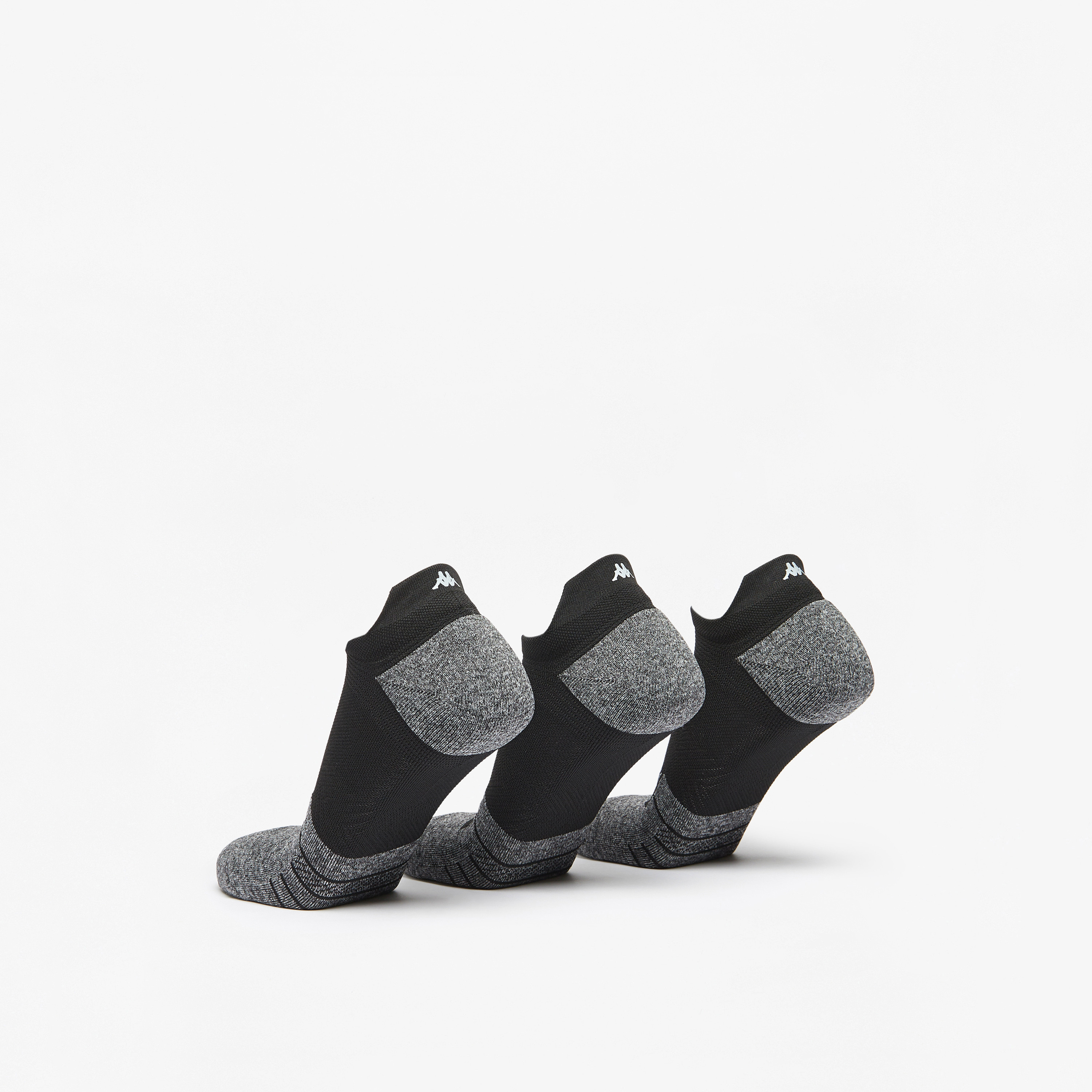 Kappa Logo Detail Ankle Length Performance Cushioned Socks - Set of 3-men-socks-image-3