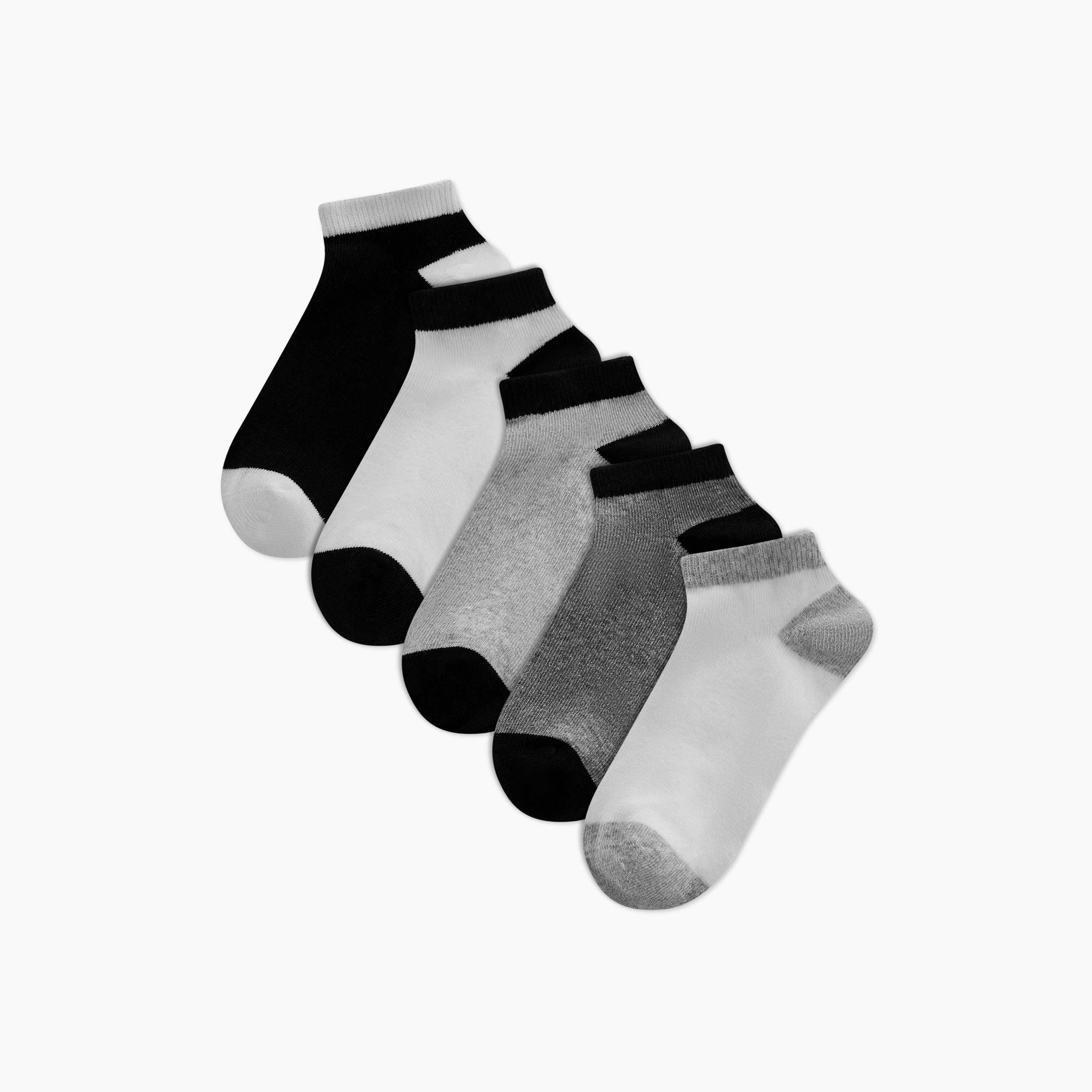 LBL by Shoexpress Assorted Ankle Length Socks - Set of 5-girls-accessories-socks-image-1