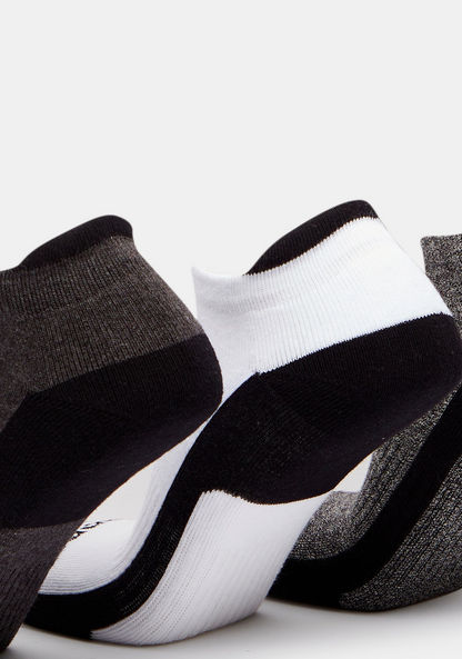Kappa Logo Print Ankle Length Sports Socks - Set of 3