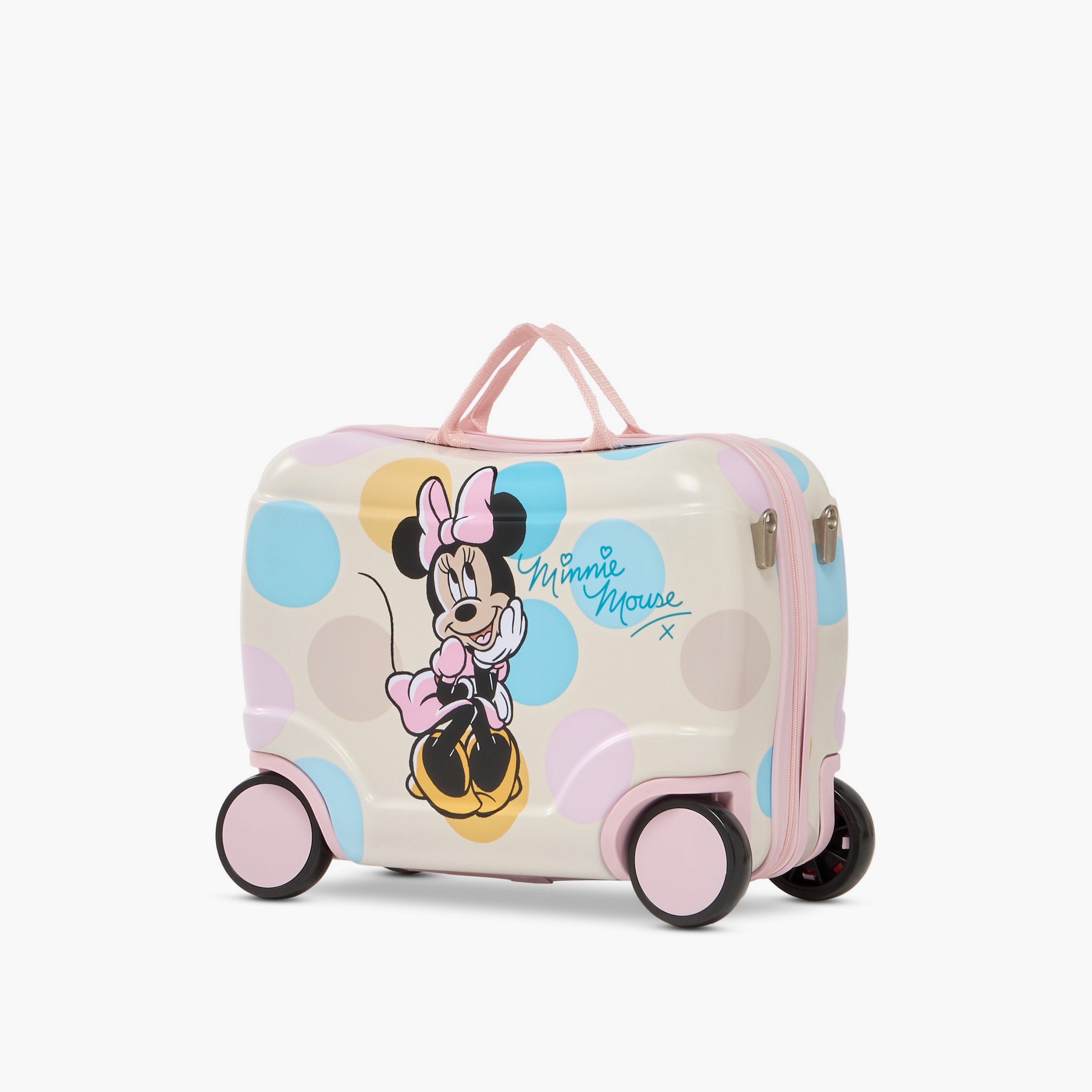 Disney Minnie Mouse Print Hardcase Rider Trolley Bag - 20 inches Cabin Bag-travel-kidstrolleyandbags-image-4