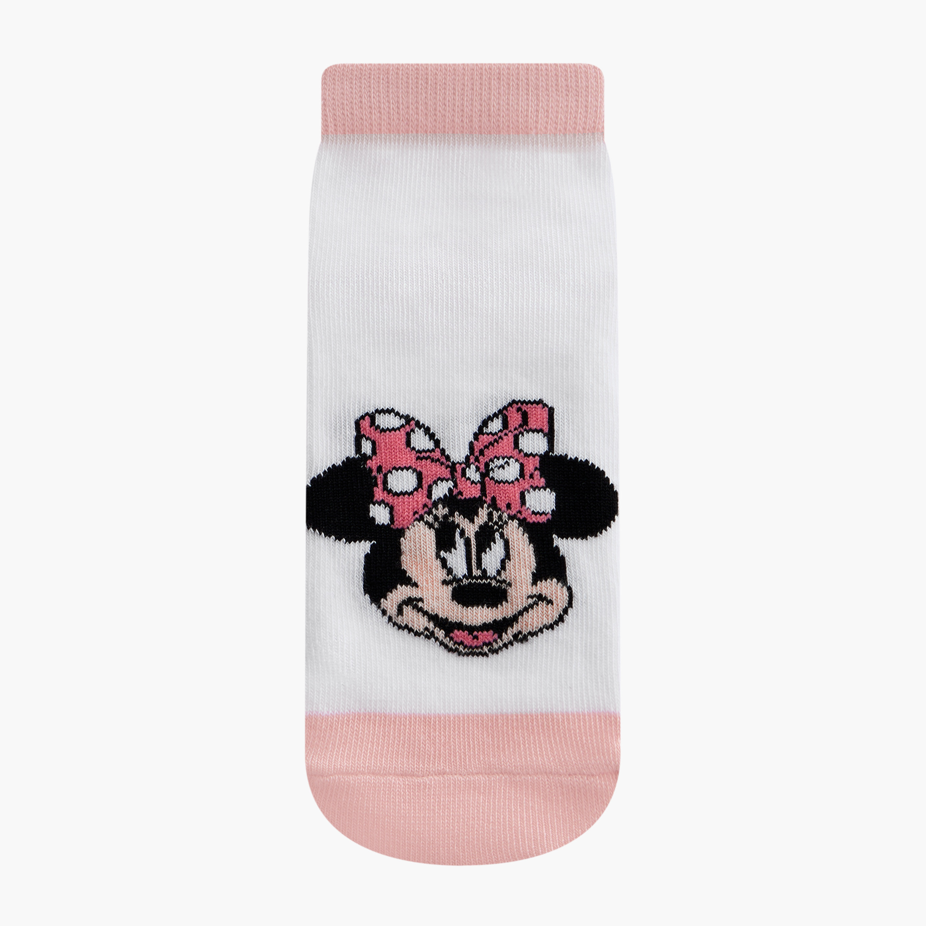 Disney Minnie Mouse Detail Ankle Length Socks - Set of 3-girls-accessories-socks-image-2