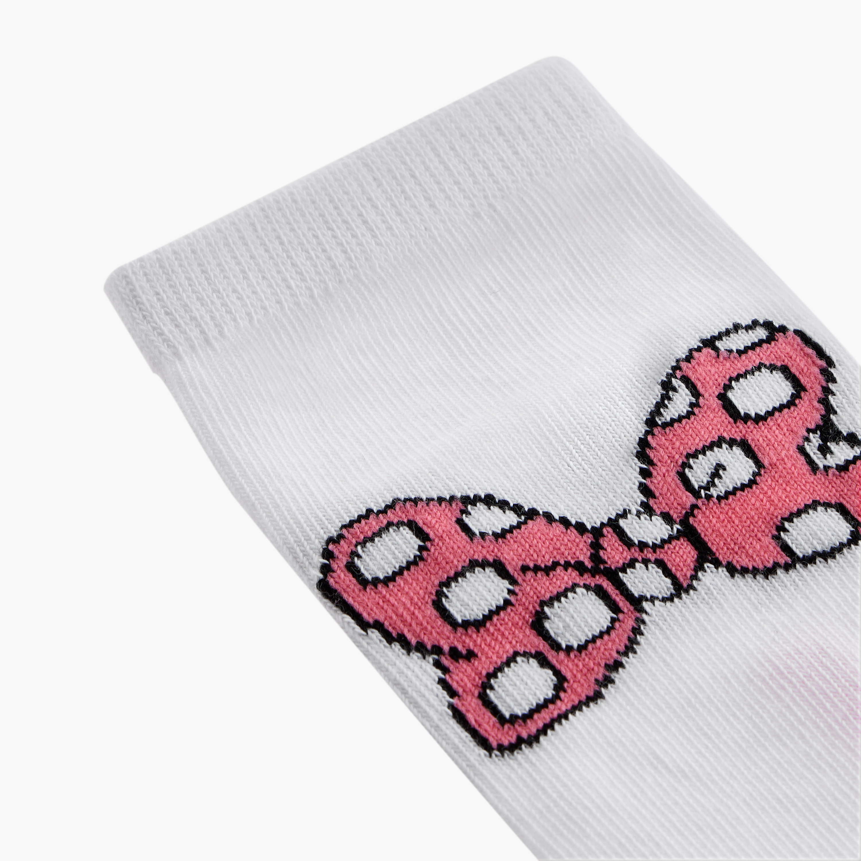 Disney Minnie Mouse Detail Ankle Length Socks - Set of 3-girls-accessories-socks-image-3