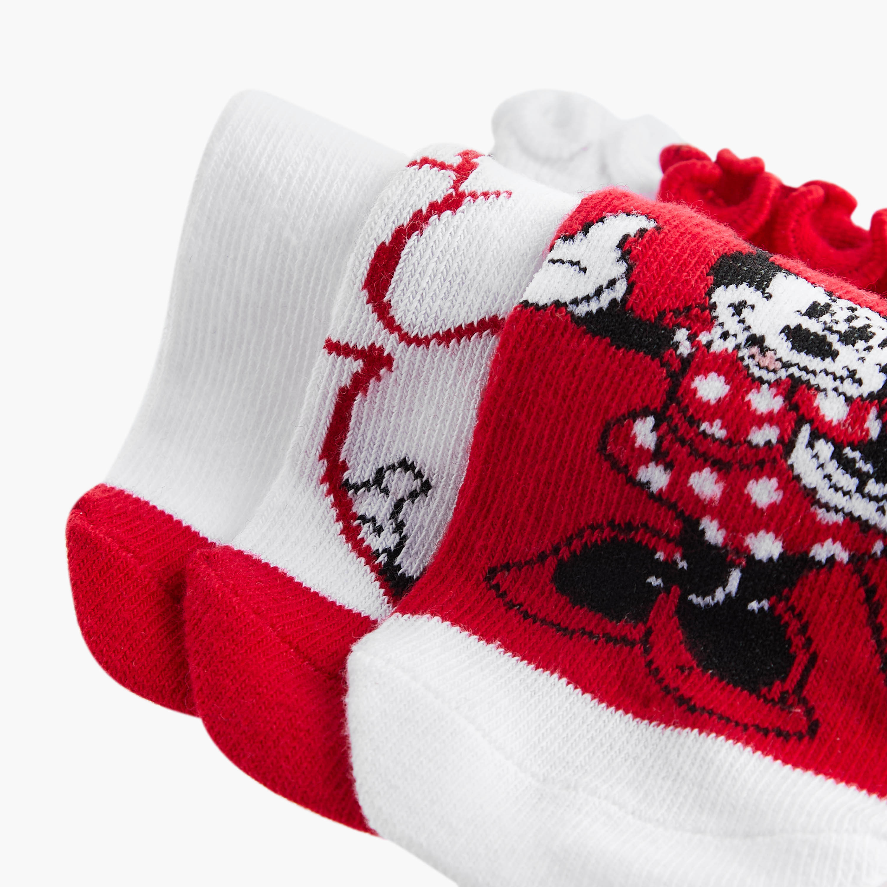 طقم جوارب 3 أزواج بطول الكاحل وبطبعات من ديزني-girls-accessories-socks-image-4